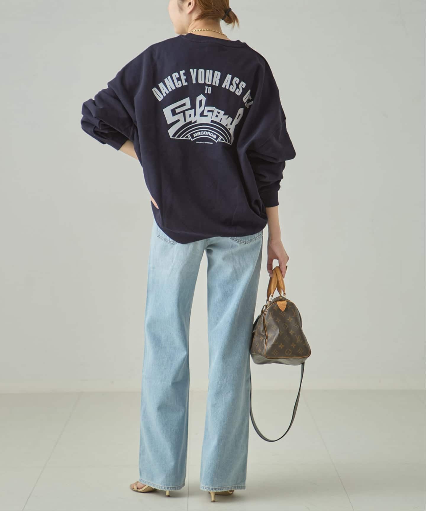 ISNESS MUSIC/イズネス ミュージック】SALSOUL CREW NECK スウェット
