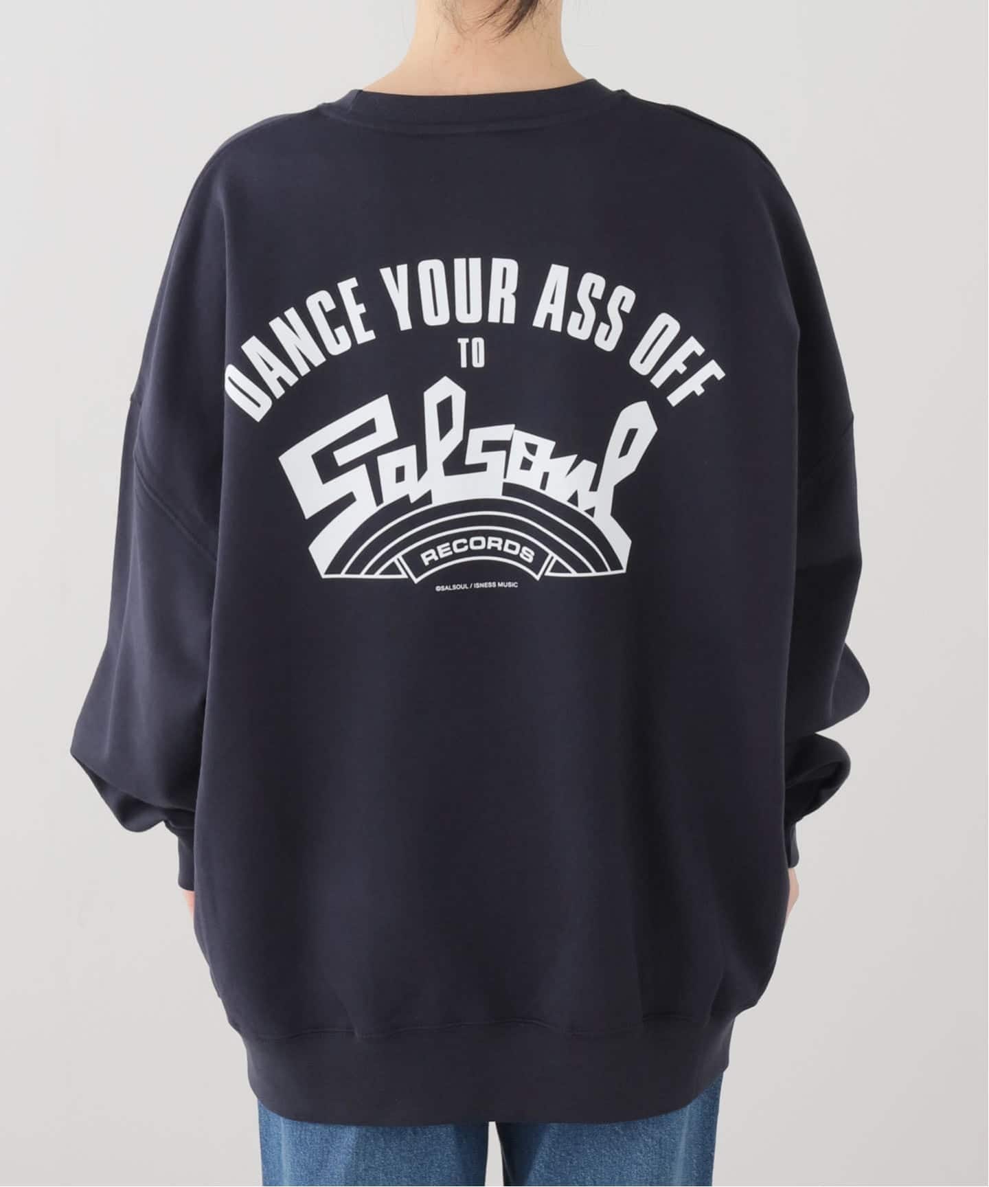 ISNESS MUSIC/イズネス ミュージック】SALSOUL CREW NECK スウェット