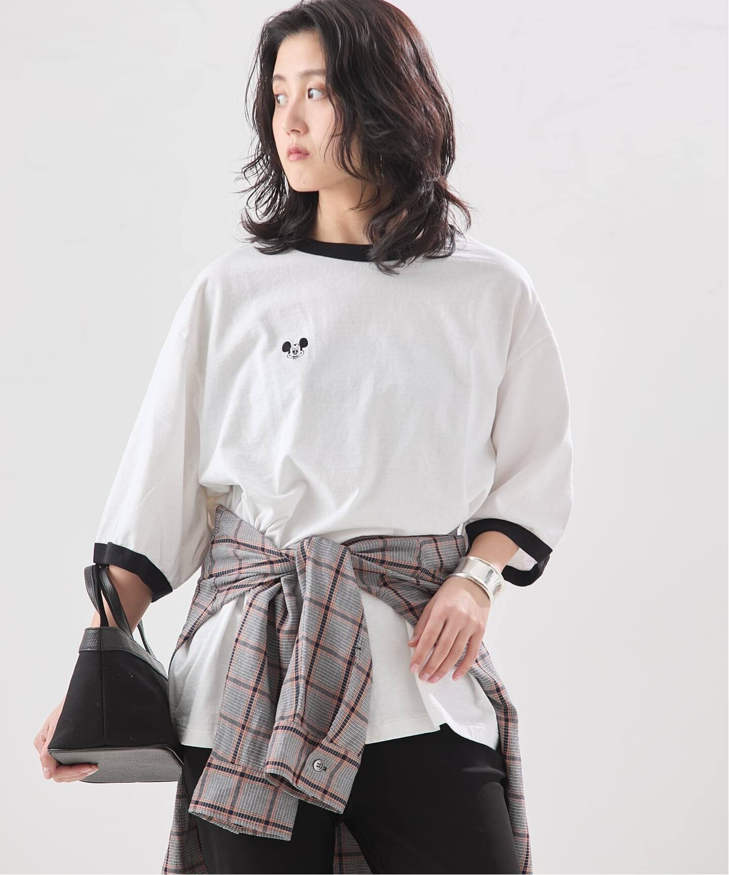 JANE SMITH/ジェーンスミス】 MICKEY FACE RINGER Tシャツ（Tシャツ