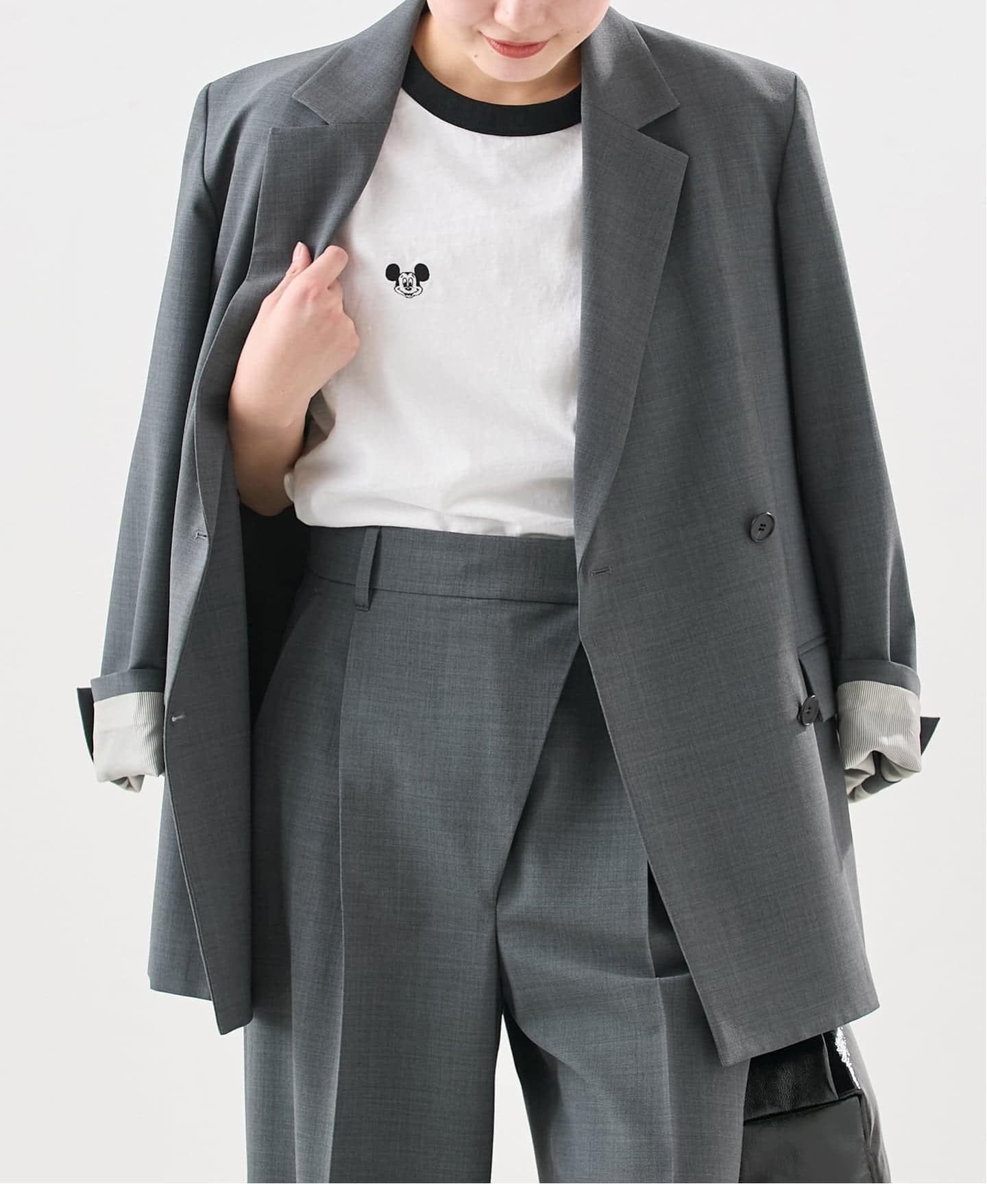 JANE SMITH/ジェーンスミス】 MICKEY FACE RINGER Tシャツ（Tシャツ