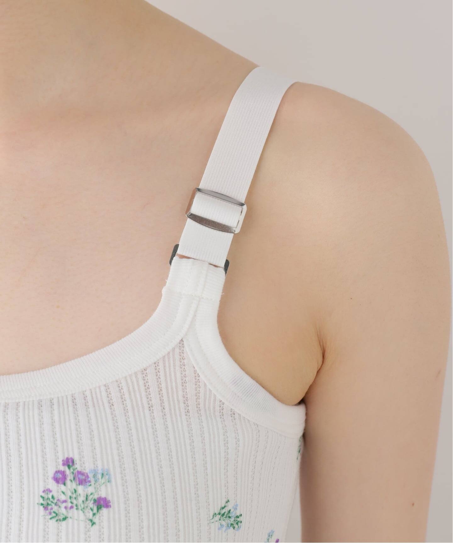 JANE SMITH/ジェーンスミス】COTTON EYELET RIB FLOWER UP D