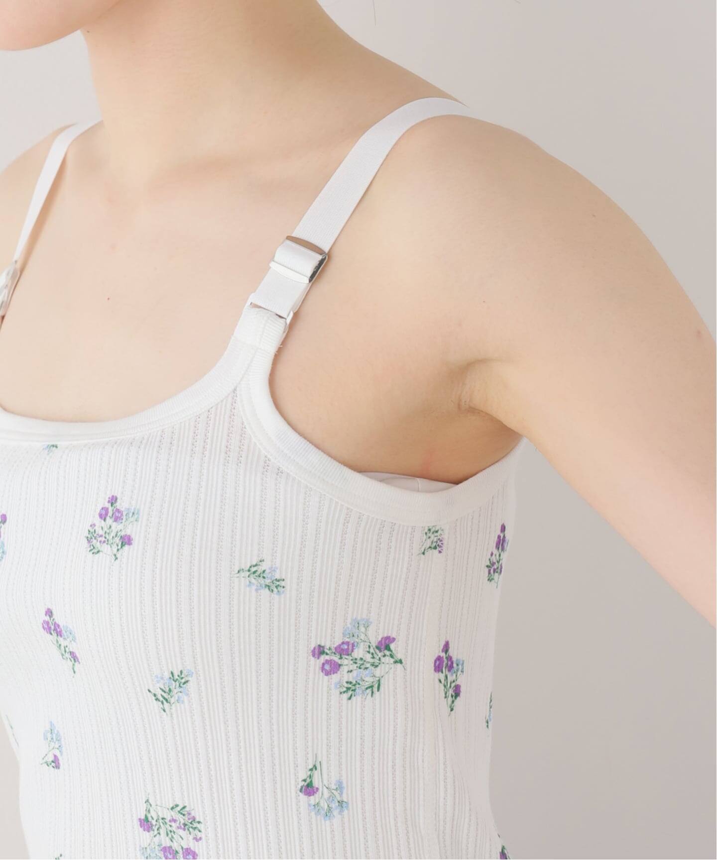 JANE SMITH×Plage  ジェーンスミス プラージュ 25SS COTTON NYLON キャミソール 25SCT-#718L-PLG ベージュ 38 JANE SMITH / ジェーンスミス 別注 COTTON NYLON キャミソール（カップ