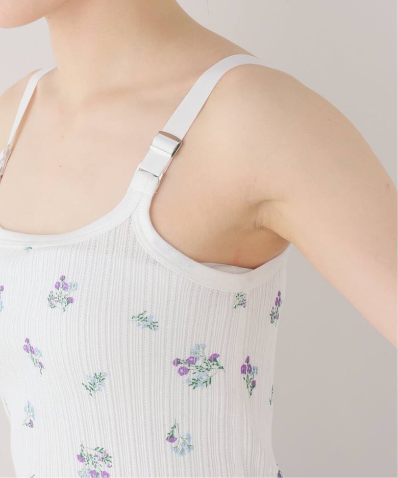 JANE SMITH/ジェーンスミス】COTTON EYELET RIB FLOWER UP D 
