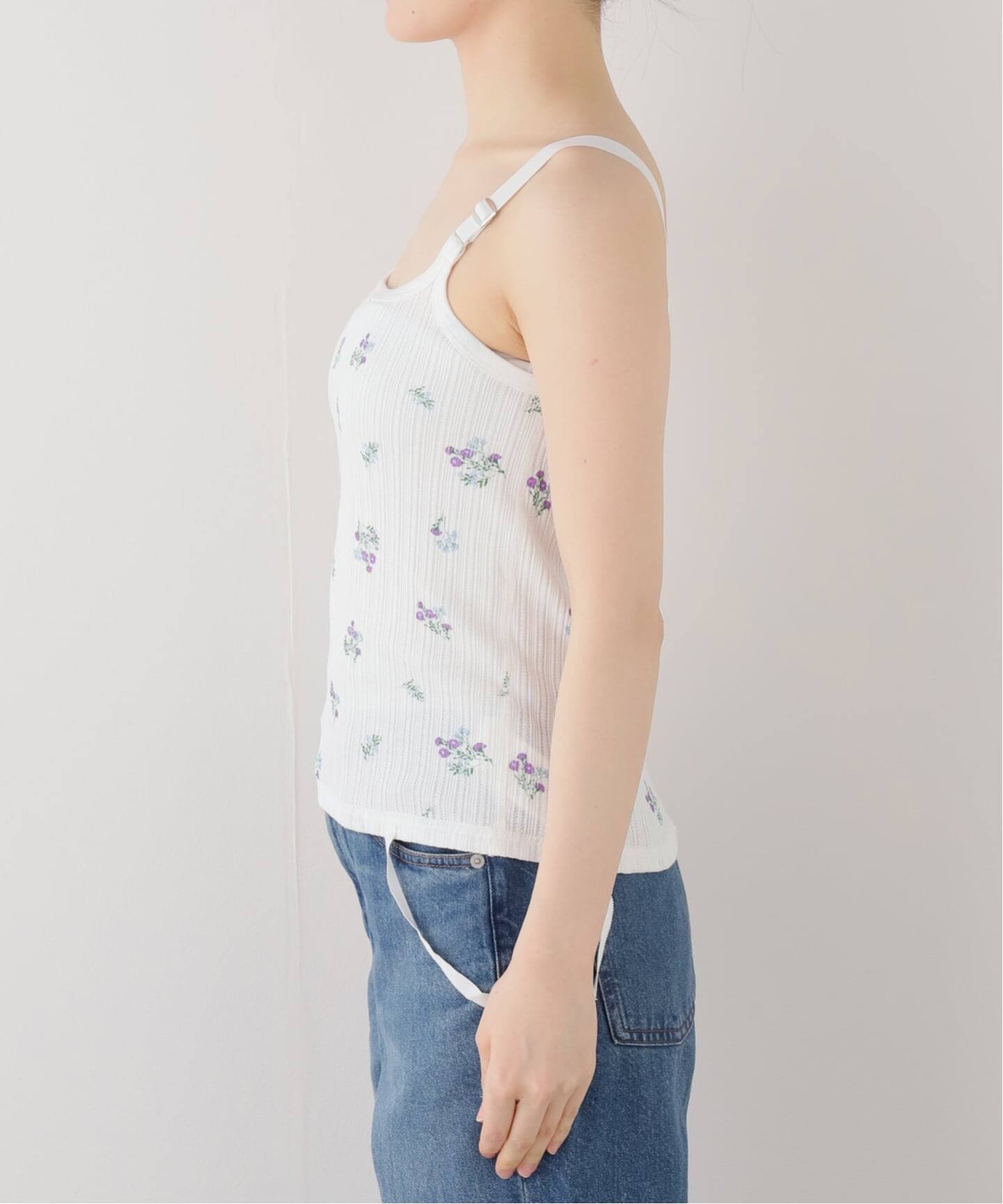 値下げ！美品！！ジェーンスミス　別注シアーキャミソール JANE SMITH / ジェーンスミス 別注 COTTON NYLON キャミソール（カップ
