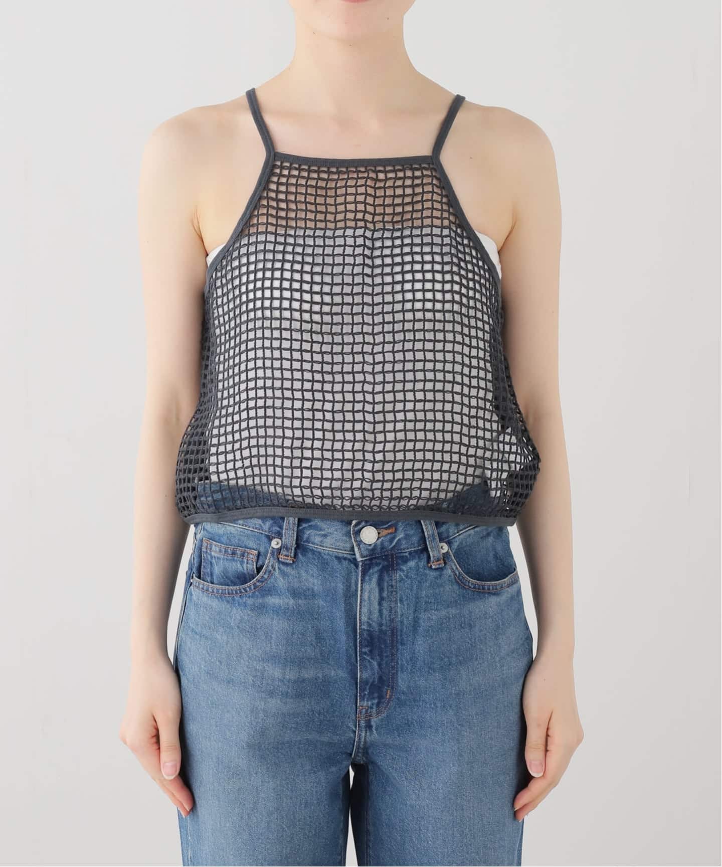 JANE SMITH/ジェーンスミス】SQUARE MESH CAMISOLE：キャミソール