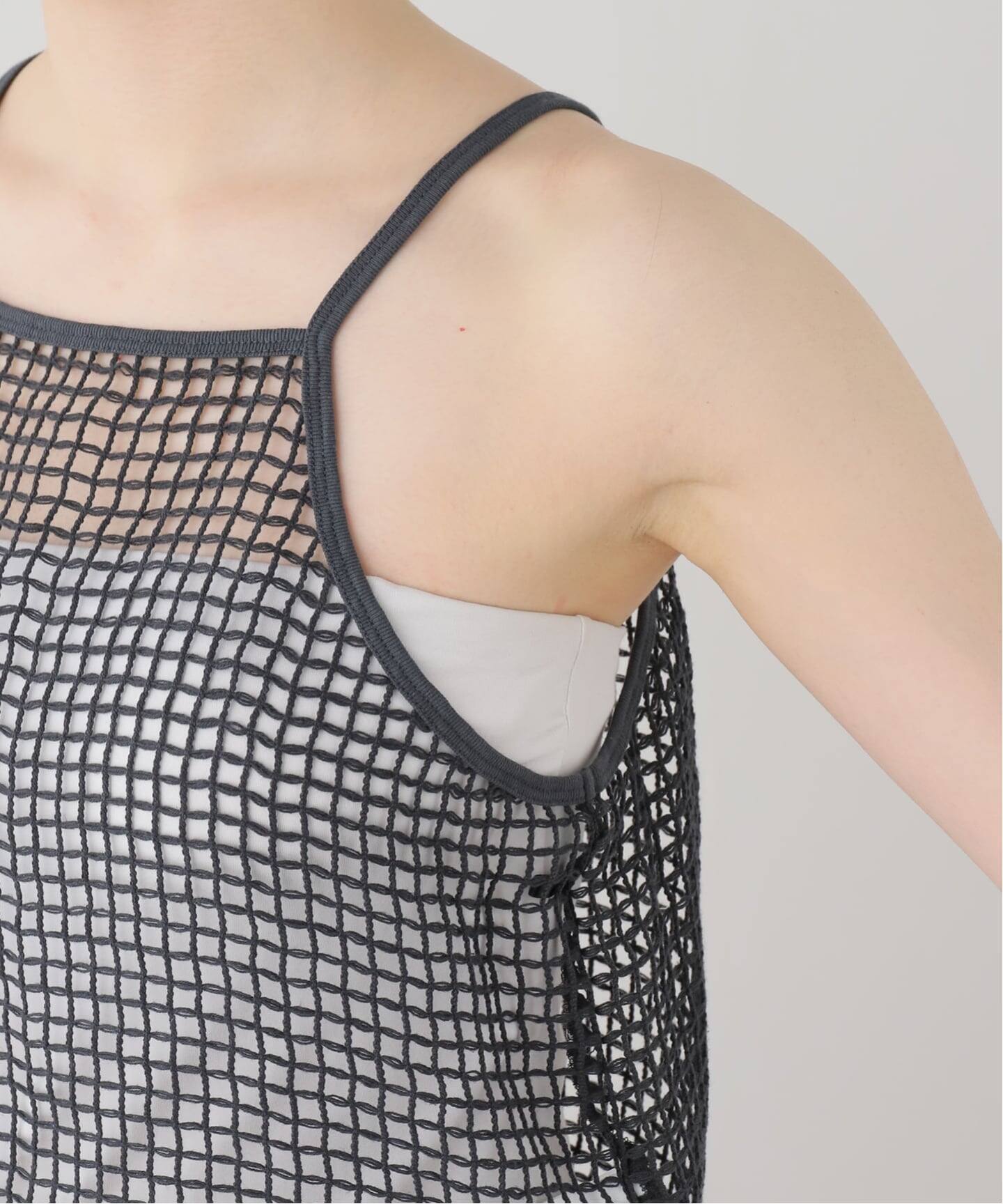 JANE SMITH/ジェーンスミス】SQUARE MESH CAMISOLE：キャミソール