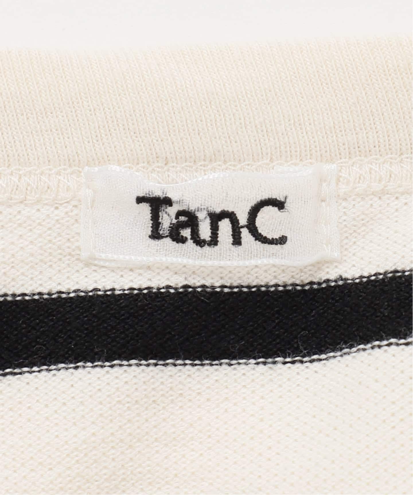 TanC TOKYO/タンクトウキョウ PIQUE BORDER ASYM Tシャツ（Tシャツ