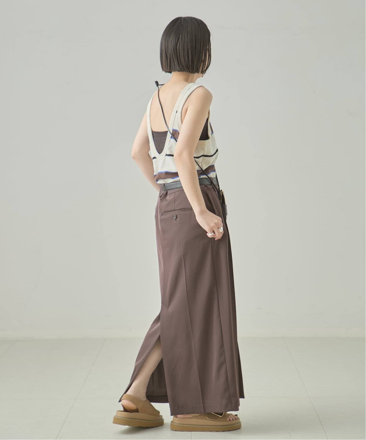 TanC TOKYO/タンクトウキョウ PIQUE BORDER TANK ROMPERS ロンパース