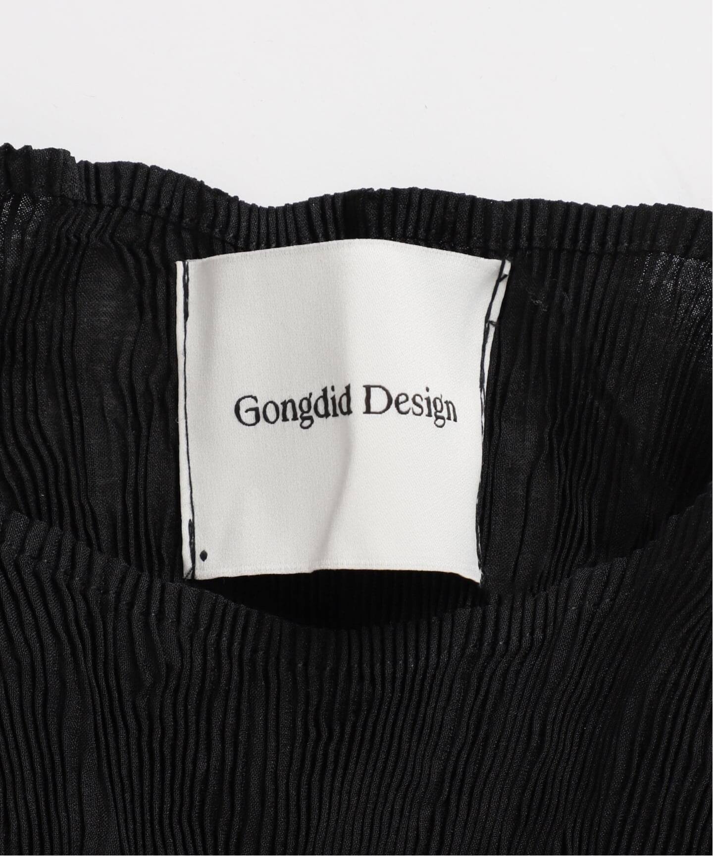 Gongdid Design】 Carry Over_Wavy_Crop Top：トップス（Tシャツ
