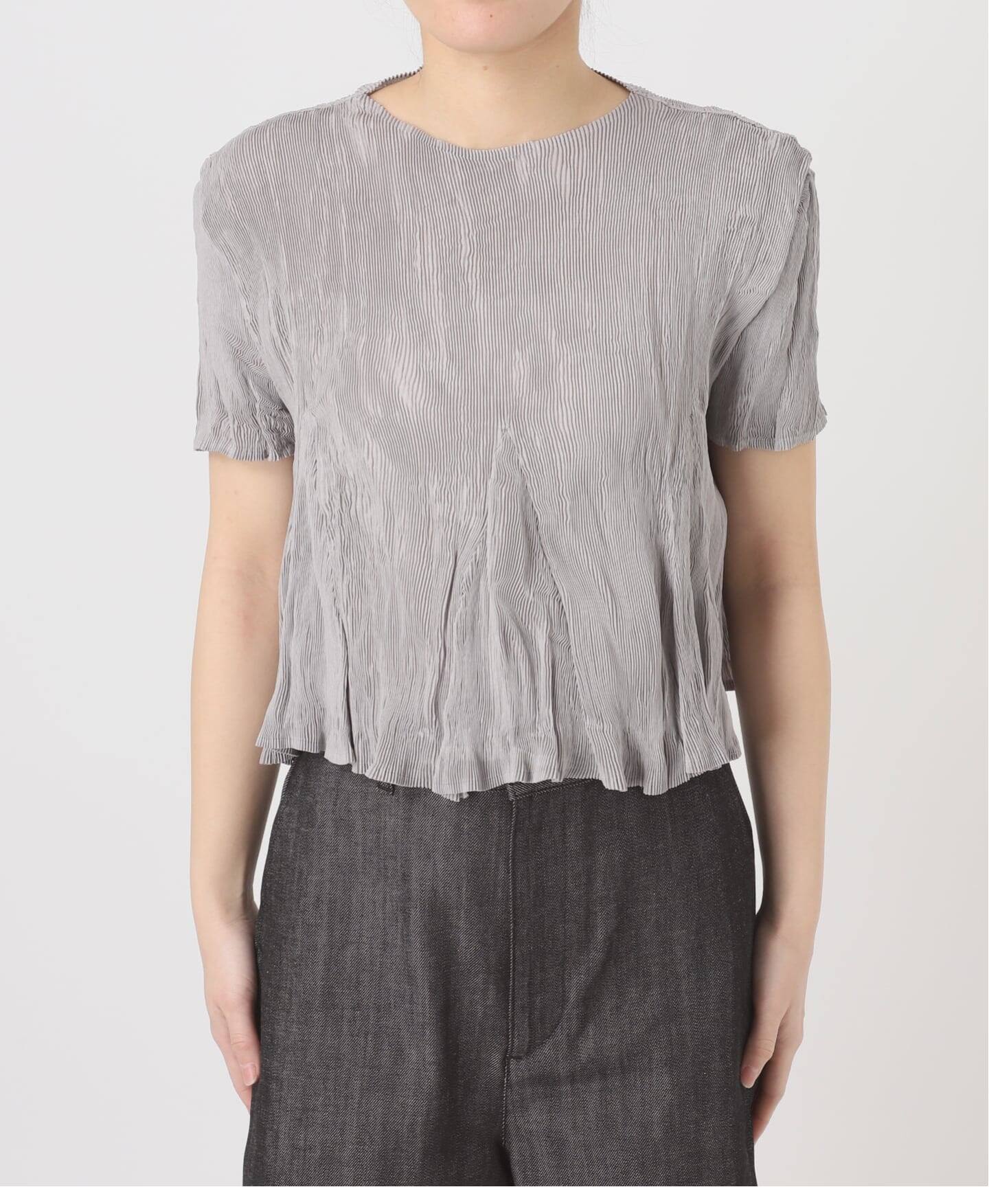 Gongdid Design】 Carry Over_Wavy_Crop Top：トップス（Tシャツ