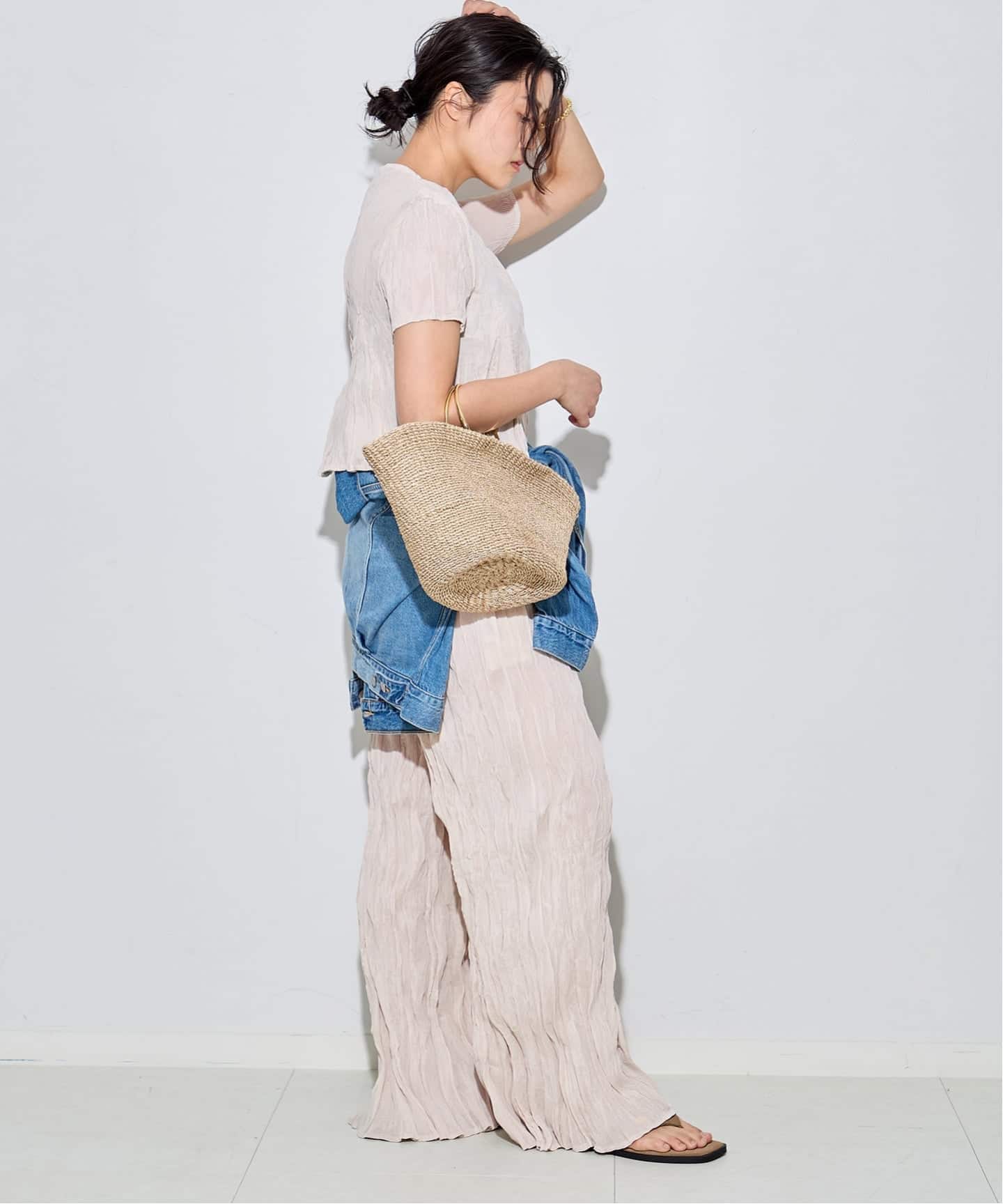 【Gongdid Design】Carry Over_Wavy_Crop Top Gongdid Design】Carry Over_Wavy_Pants：パンツ（その他パンツ