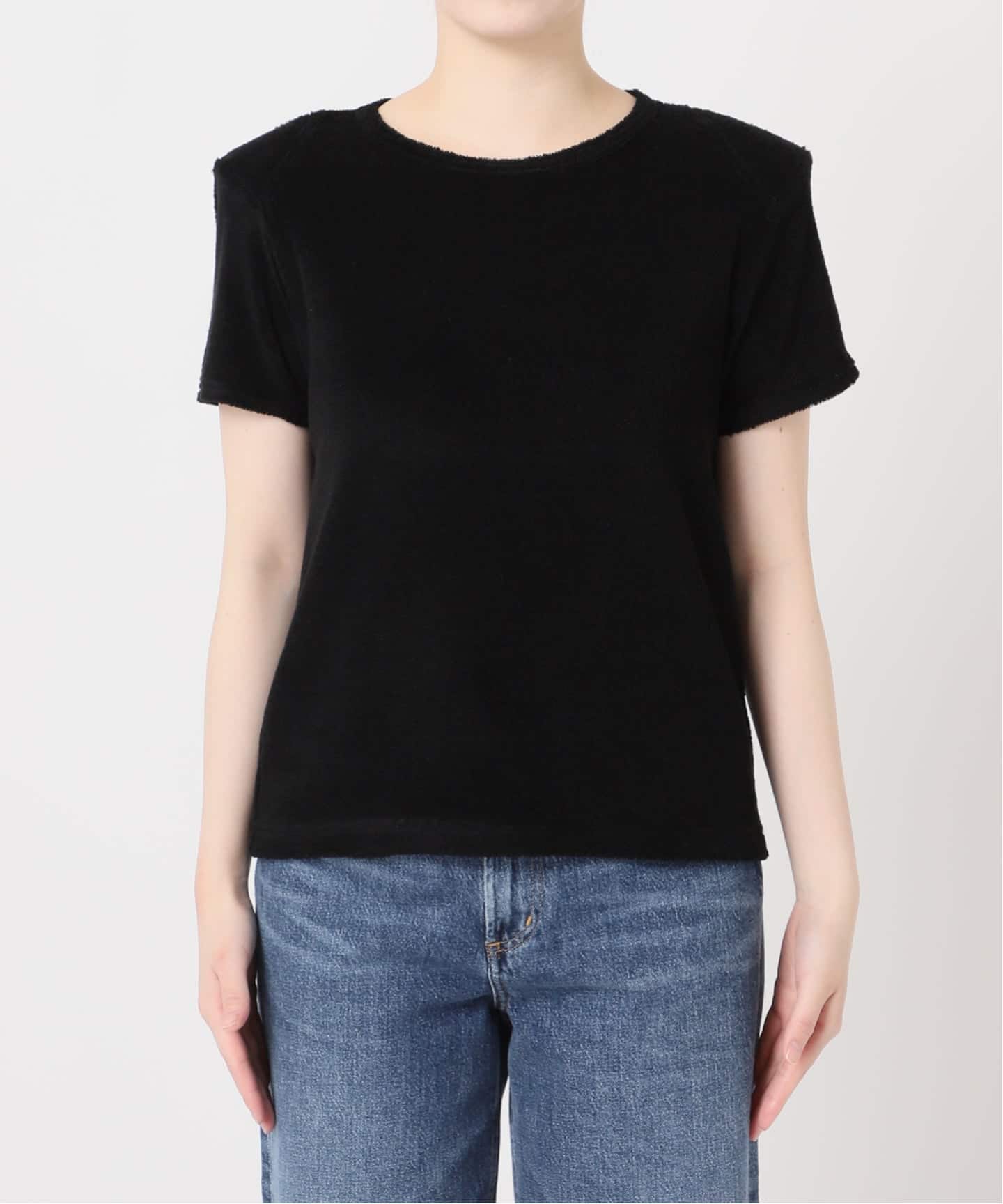Uhr/ウーア】Pile Power Shoulder Tee：カットソー（Tシャツ