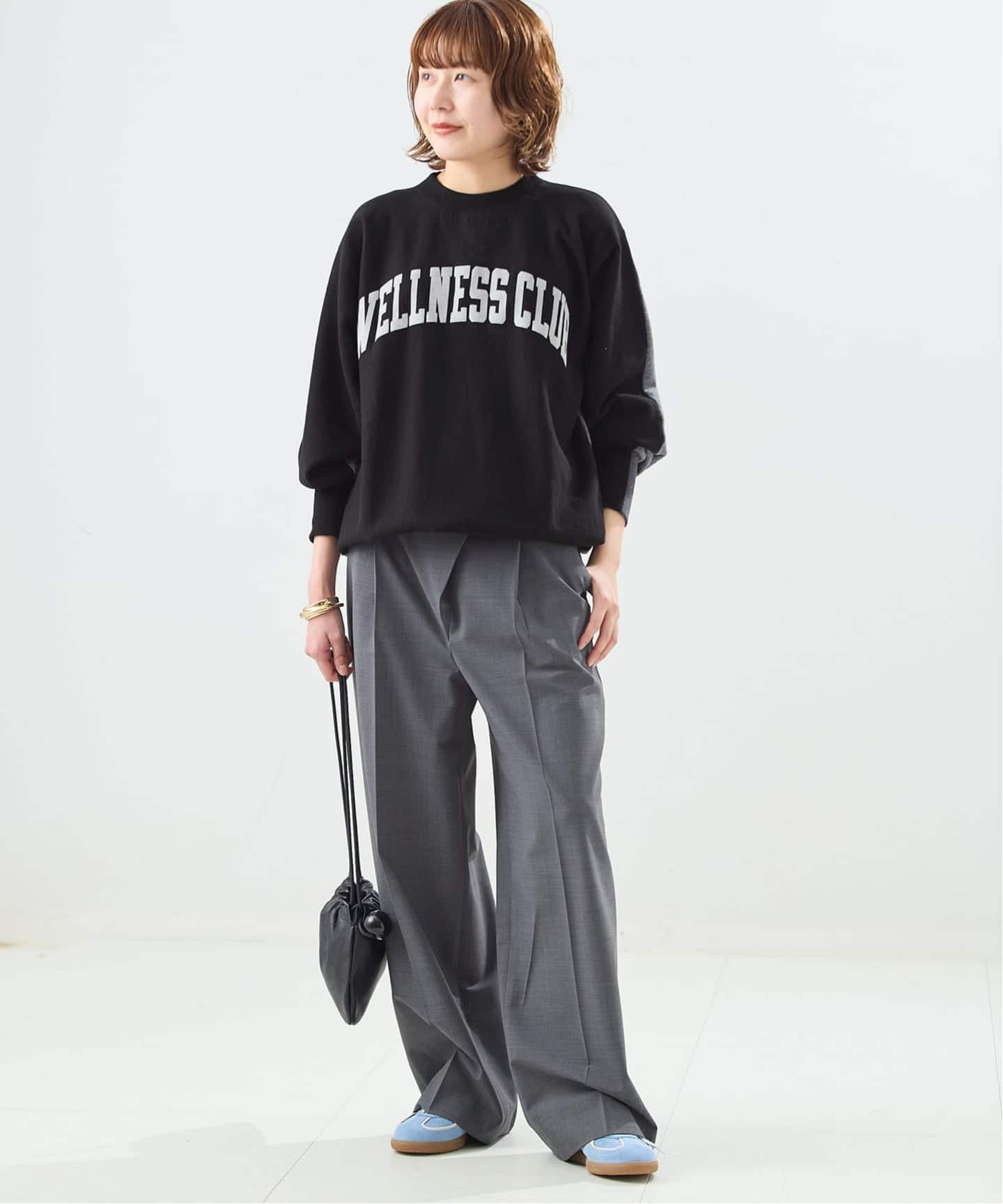 予約》別注【INSCRIRE/アンスクリア】ハイブリッドスウェット