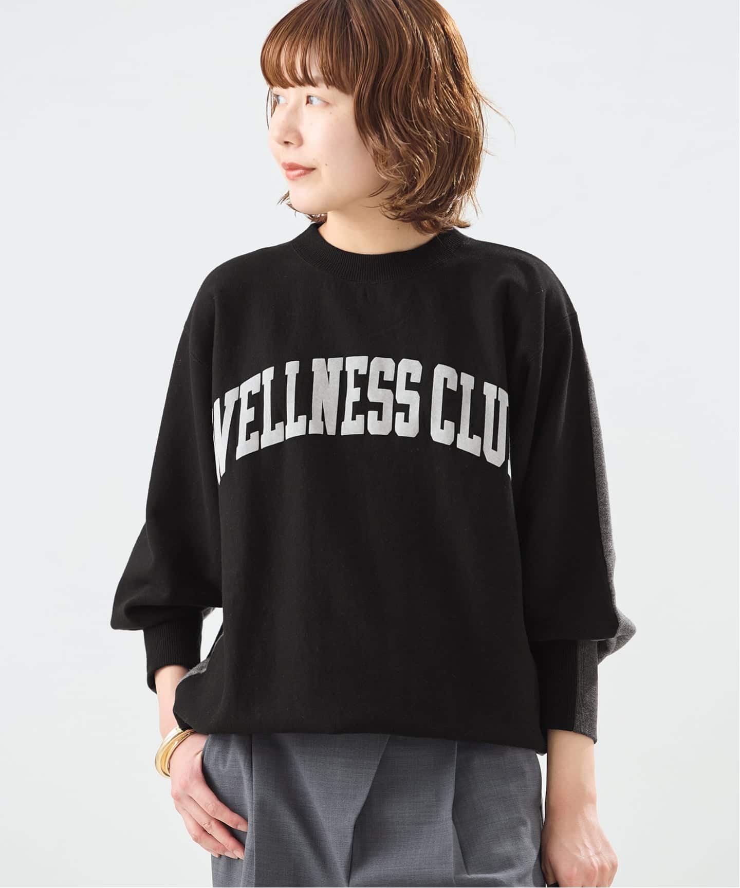 予約》別注【INSCRIRE/アンスクリア】ハイブリッドスウェット