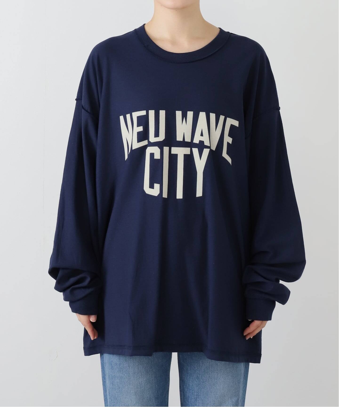 追加》【ISNESS MUSIC】NEU WAVE LONG SLEEVE T-SHIR：カットソー（T
