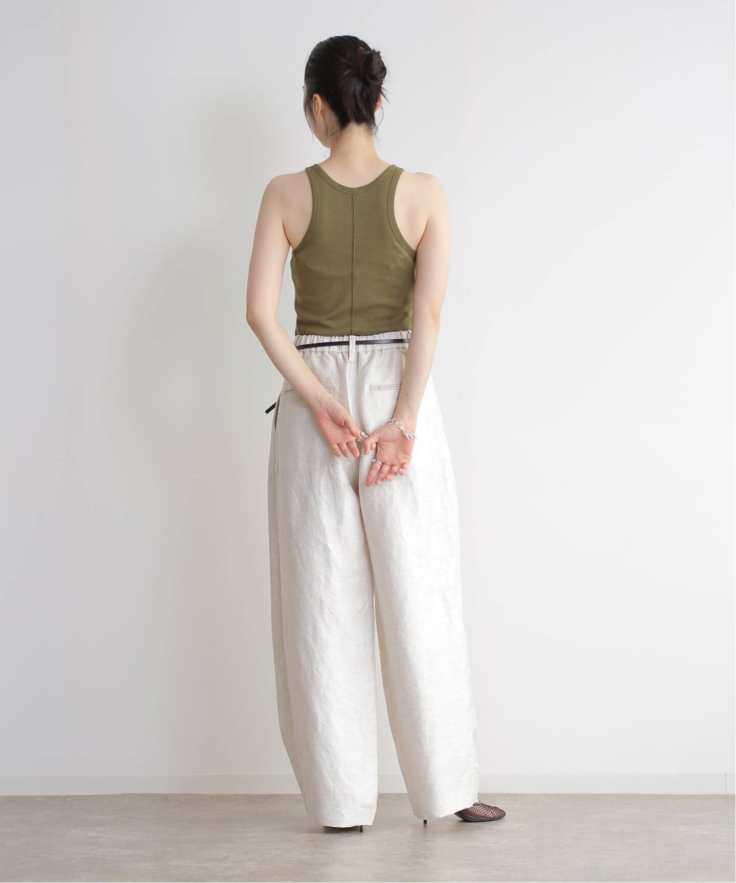 INSCRIRE /アンスクリア】Gauze Teleco Tank Top：タンクトップ