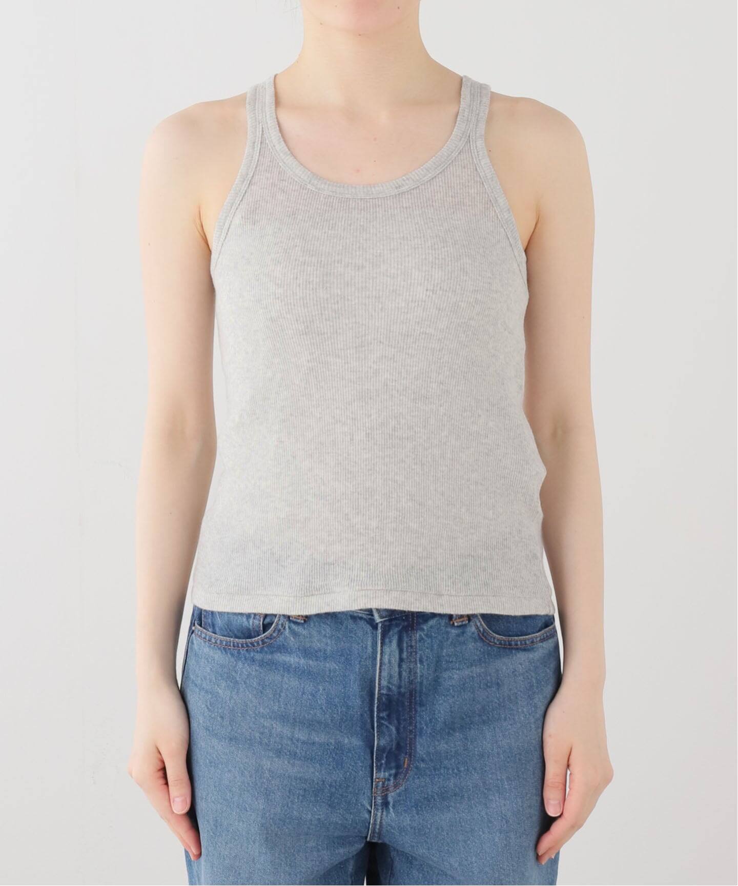 INSCRIRE /アンスクリア】Gauze Teleco Tank Top：タンクトップ