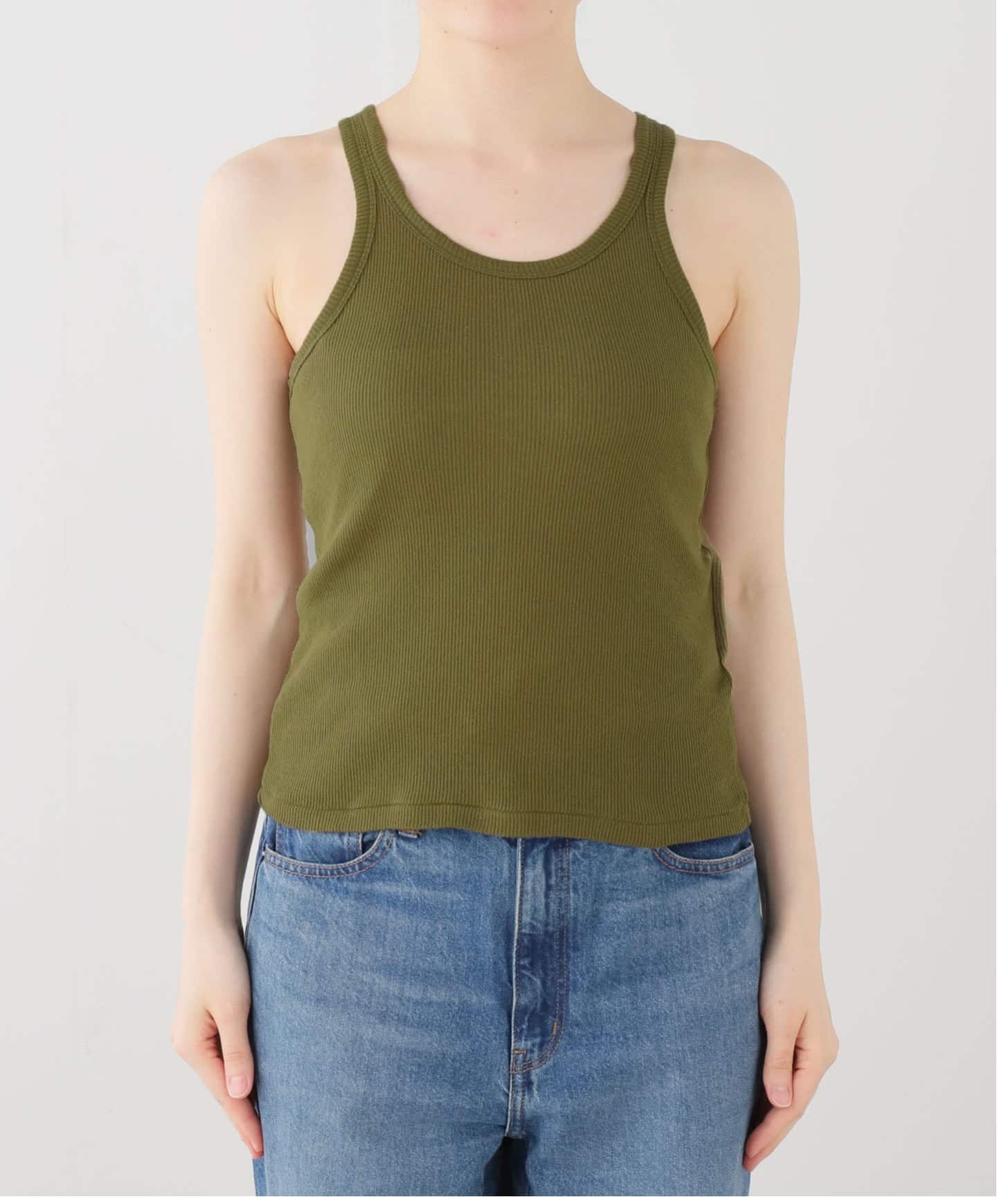 INSCRIRE /アンスクリア】Gauze Teleco Tank Top：タンクトップ