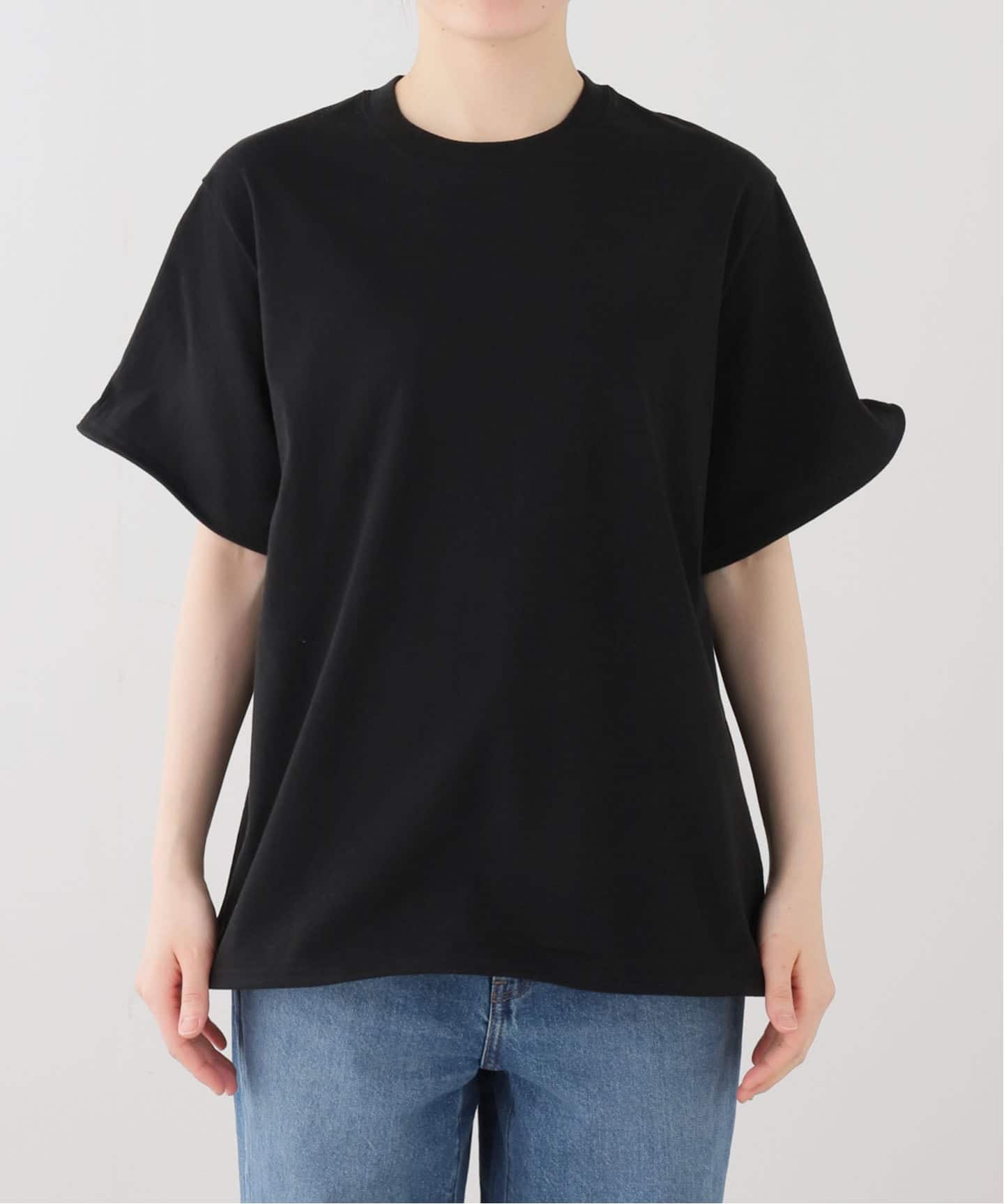 INSCRIRE アンスクリア ロゴ 半袖 カットソー 黒 ホワイト Tシャツ INSCRIRE(アンスクリア)のPrint Tee通販 Marisol（マリソル）