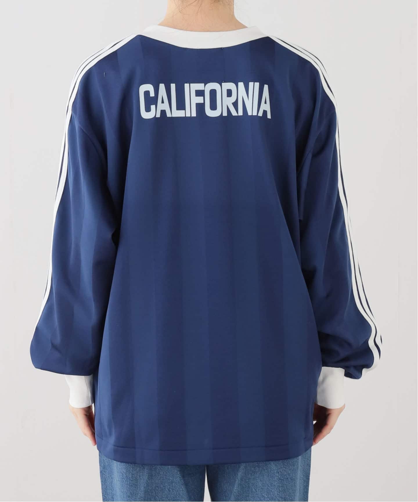INSCRIRE /アンスクリア】Stripe Uniform V neck Tee：カットソー（T