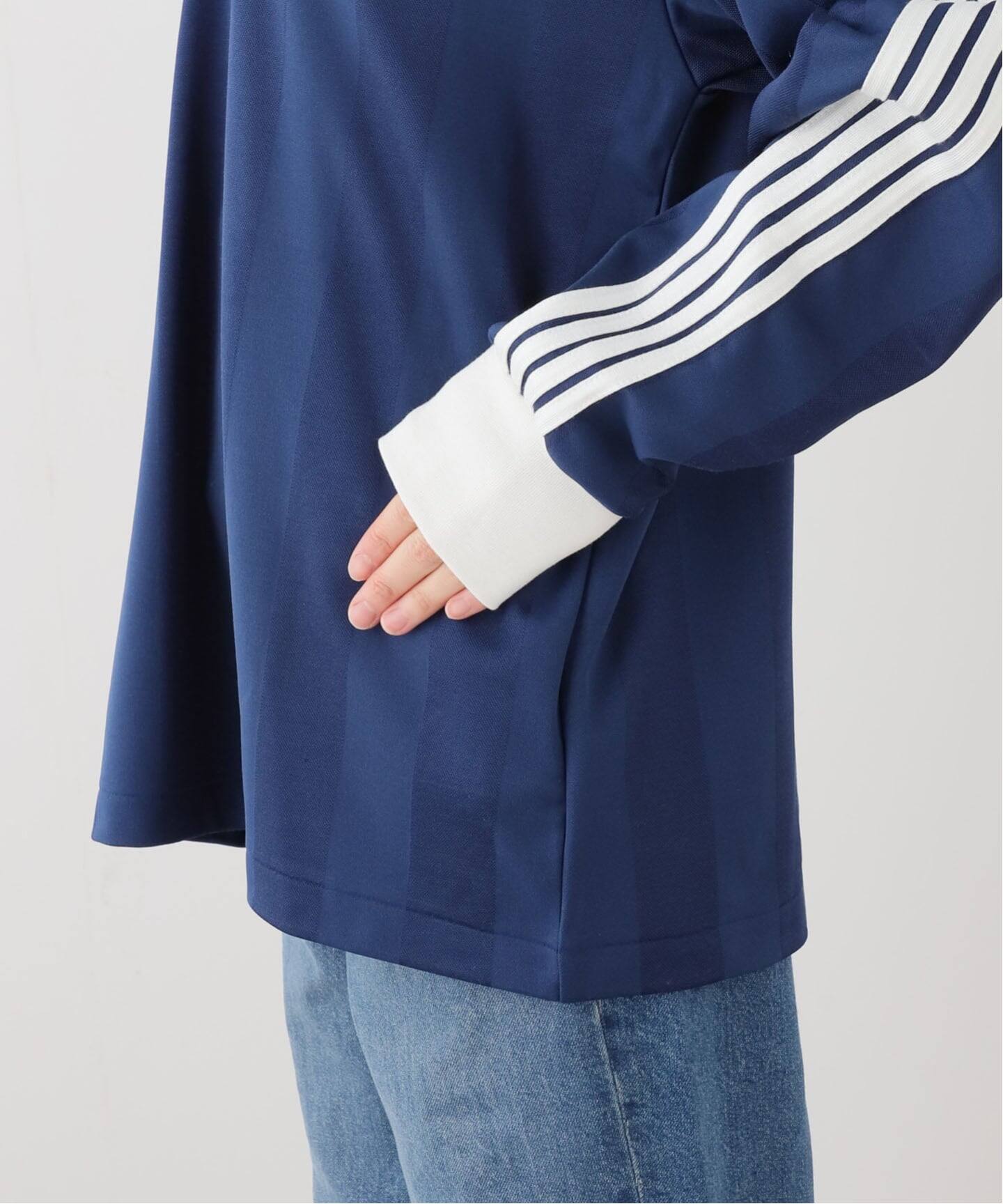 INSCRIRE /アンスクリア】Stripe Uniform V neck Tee：カットソー（T