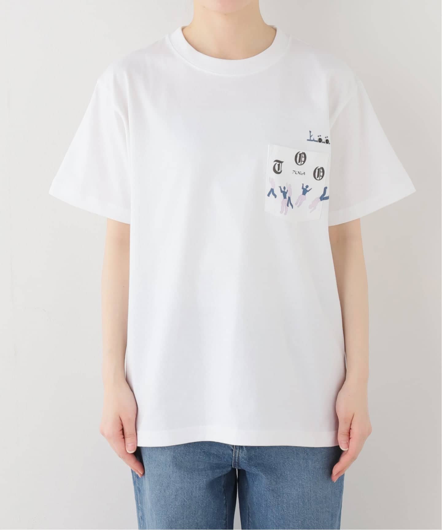 ☆TOGA トーガ デザイン カットソー☆ TOGA TOO/トーガトゥ】Print tee LS/プリントロングTシャツ（Tシャツ
