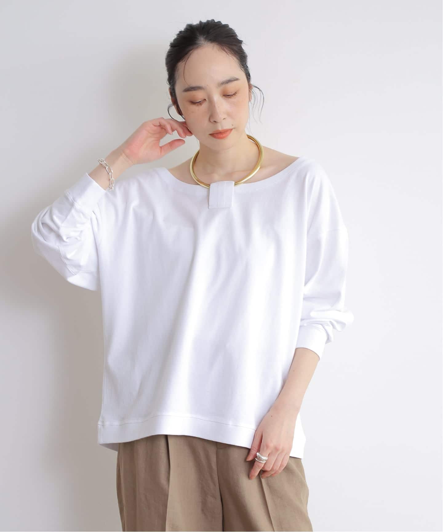 DARKPARK/ダークパーク ERIN-NECKLACE OFF SHOULDER TOP オフ