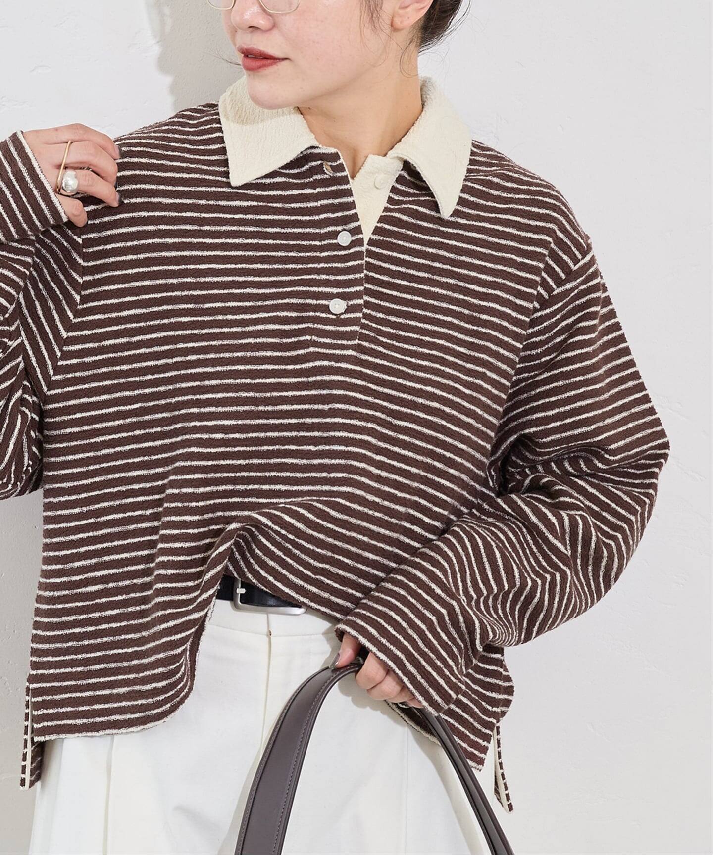 パイルボーダーポロシャツ（Tシャツ／カットソー）｜JOURNAL STANDARD