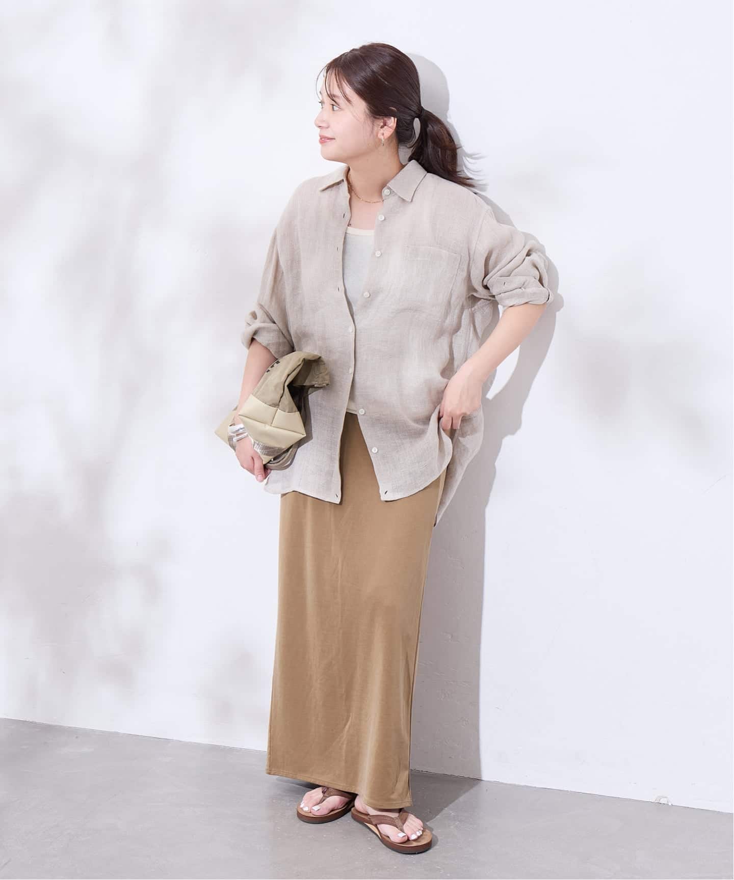 JOURNAL STANDARD フィブリルキュプラジャージーマキシスカート 追加2》フィブリルキュプラジャージーマキシスカート（ロング・マキシ