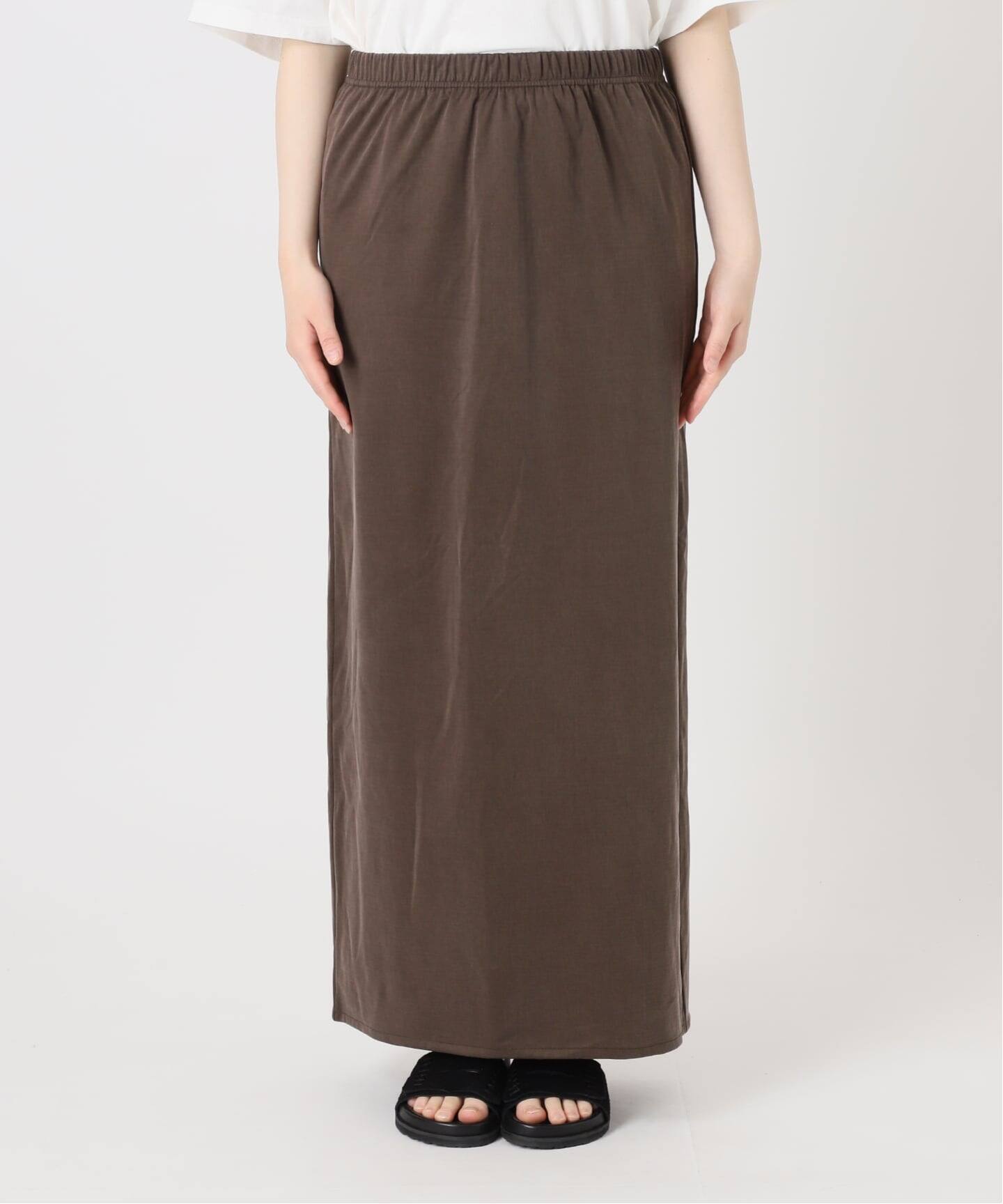hiroJOURNAL STANDARDフィブリルキュプラスカート 追加2》フィブリルキュプラジャージーマキシスカート（ロング・マキシ