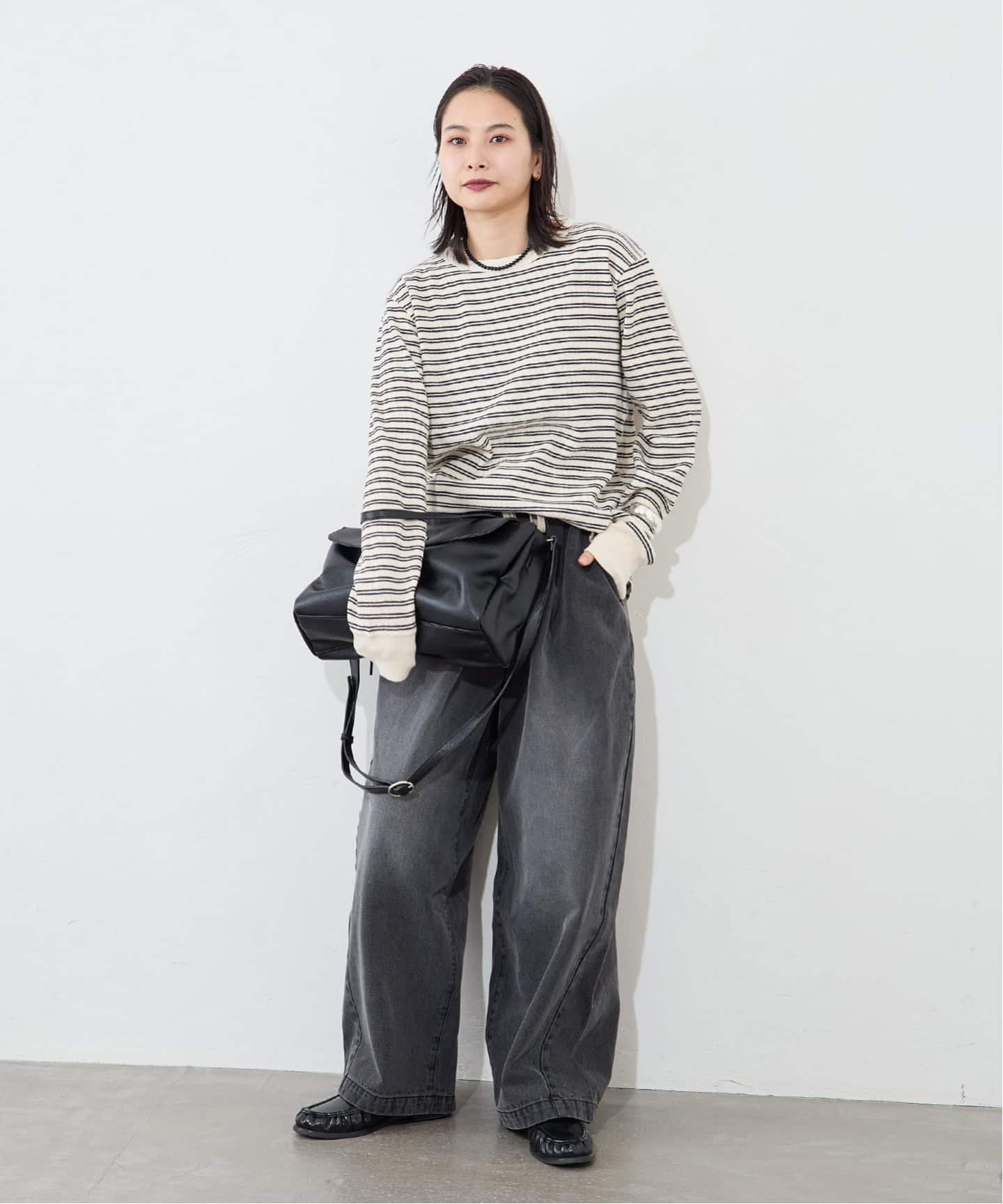 ワッフルボーダープルオーバー（Tシャツ／カットソー）｜JOURNAL