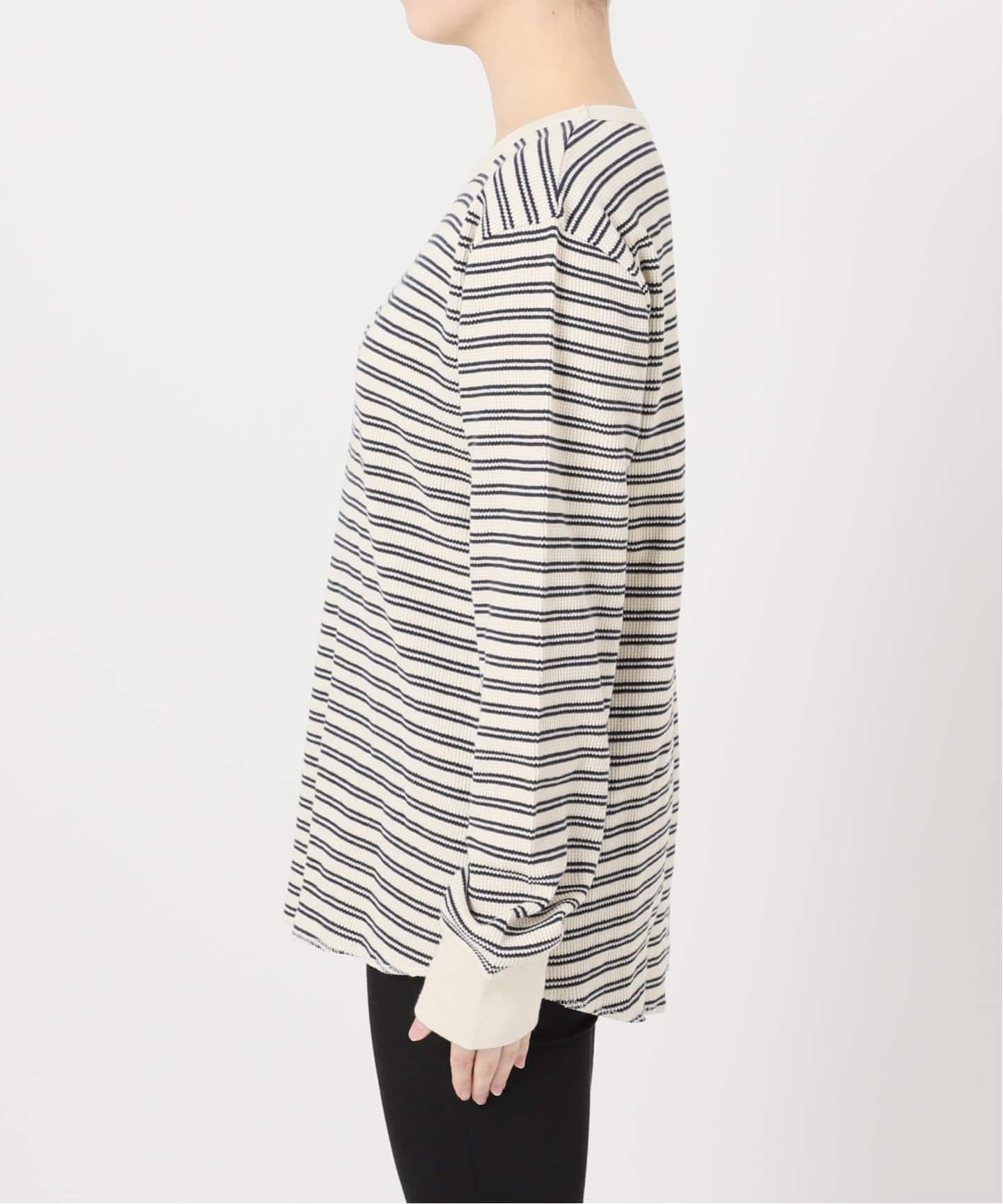 ワッフルボーダープルオーバー（Tシャツ／カットソー）｜JOURNAL