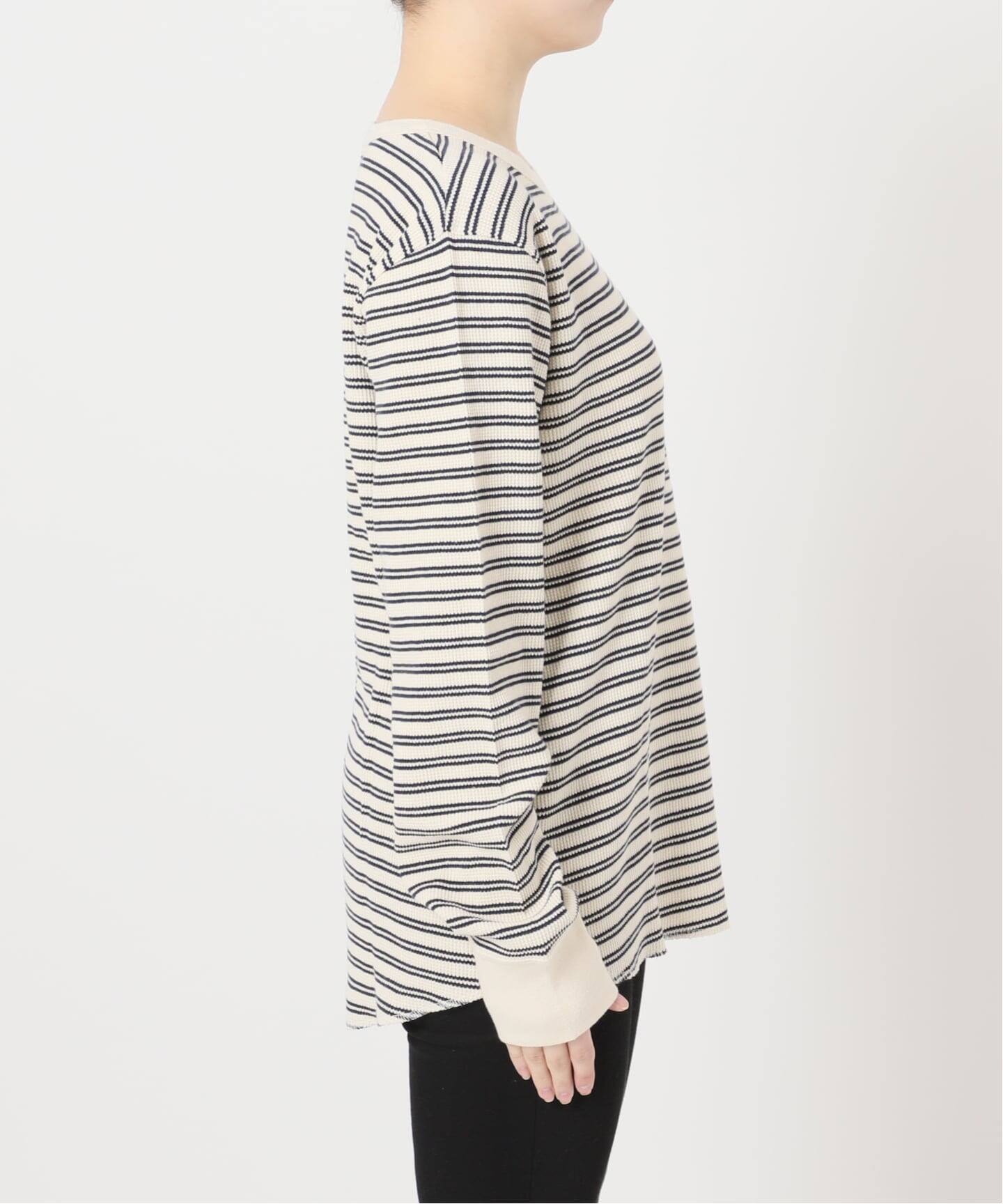 ワッフルボーダープルオーバー（Tシャツ／カットソー）｜JOURNAL