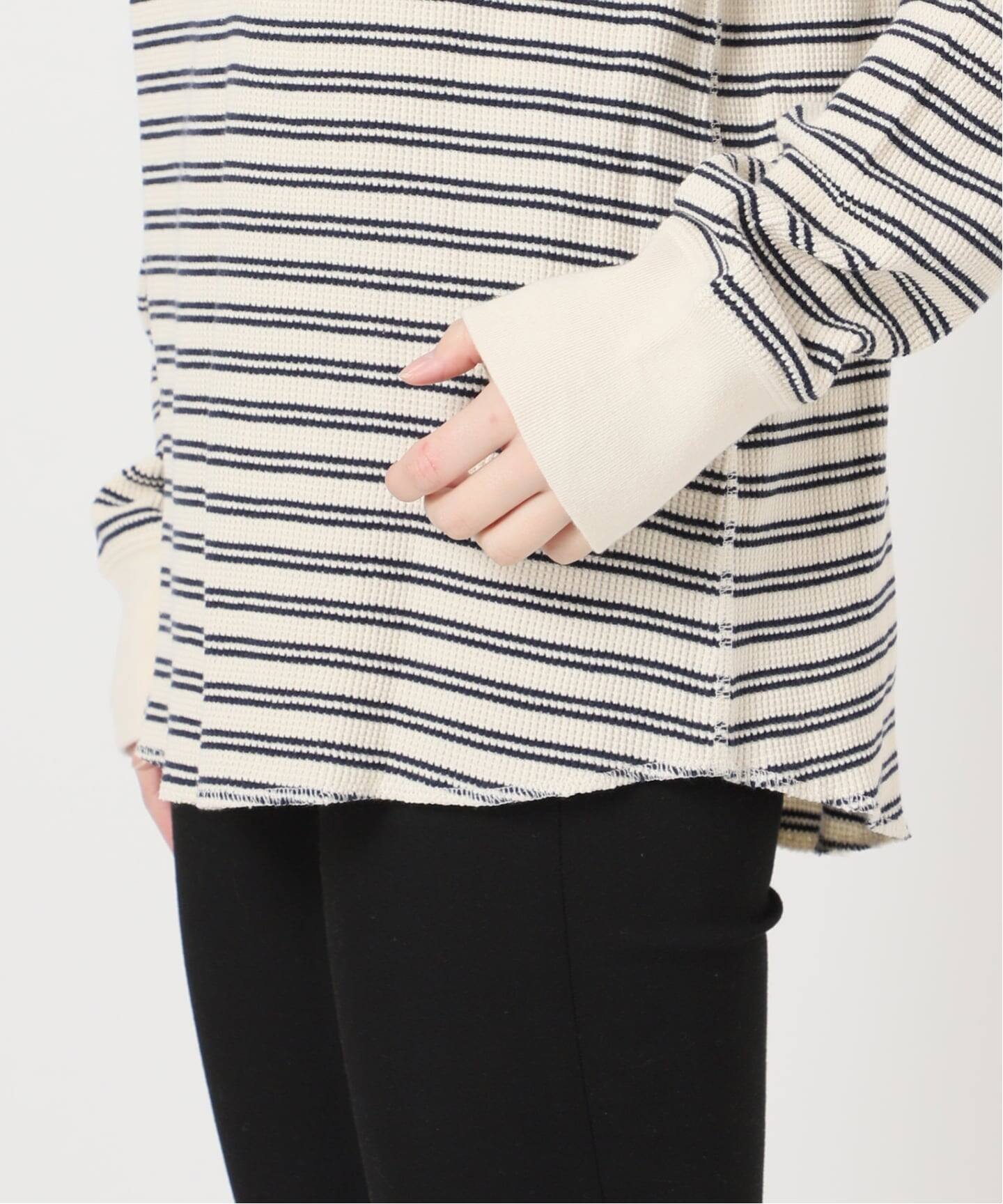 ワッフルボーダープルオーバー（Tシャツ／カットソー）｜JOURNAL