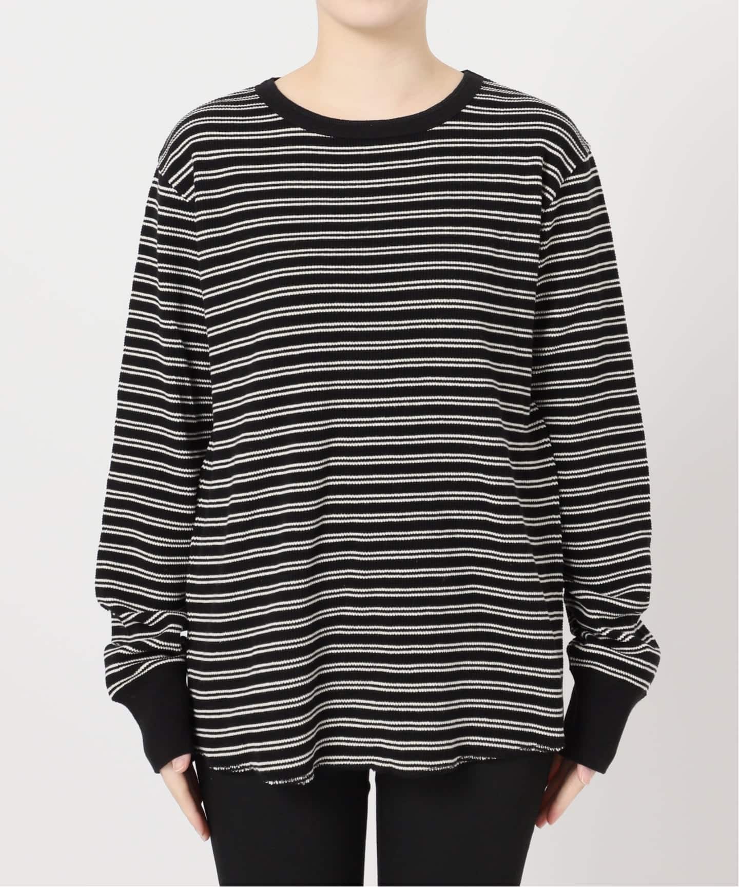 ワッフルボーダープルオーバー（Tシャツ／カットソー）｜JOURNAL