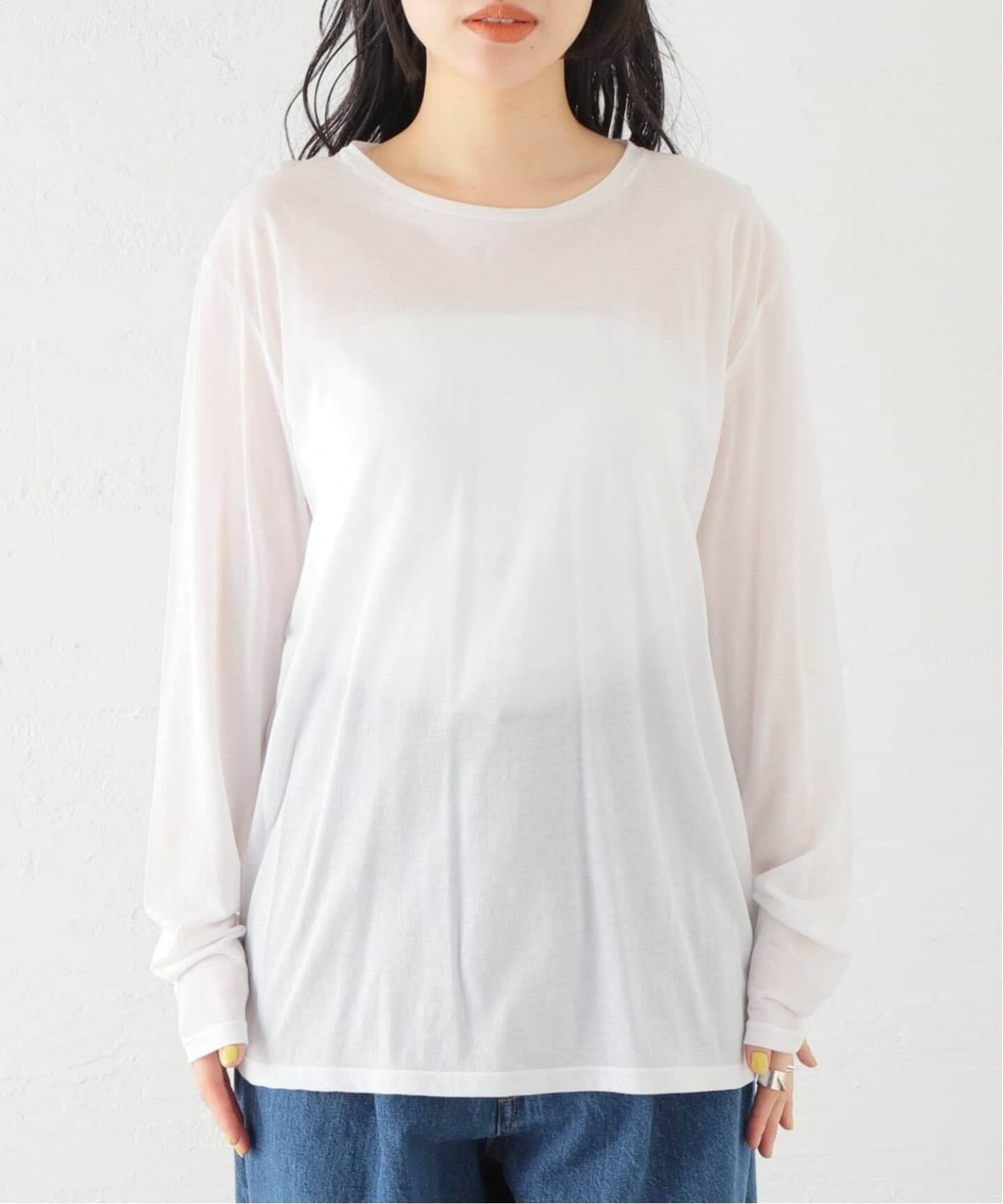 追加2》クルーネックシアーロングTシャツ（Tシャツ／カットソー