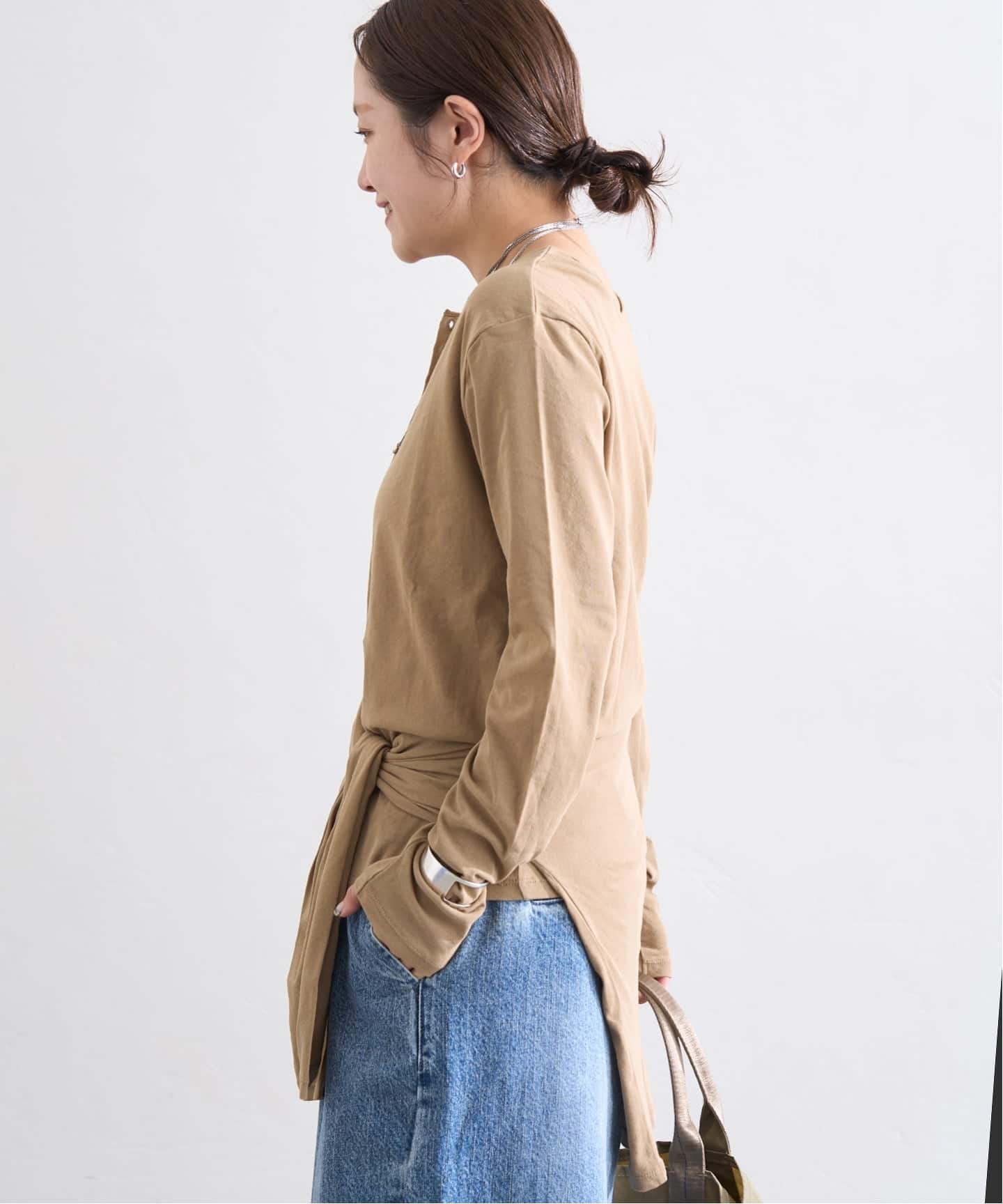 シアーコットン2WAYヘンリー（Tシャツ／カットソー）｜JOURNAL