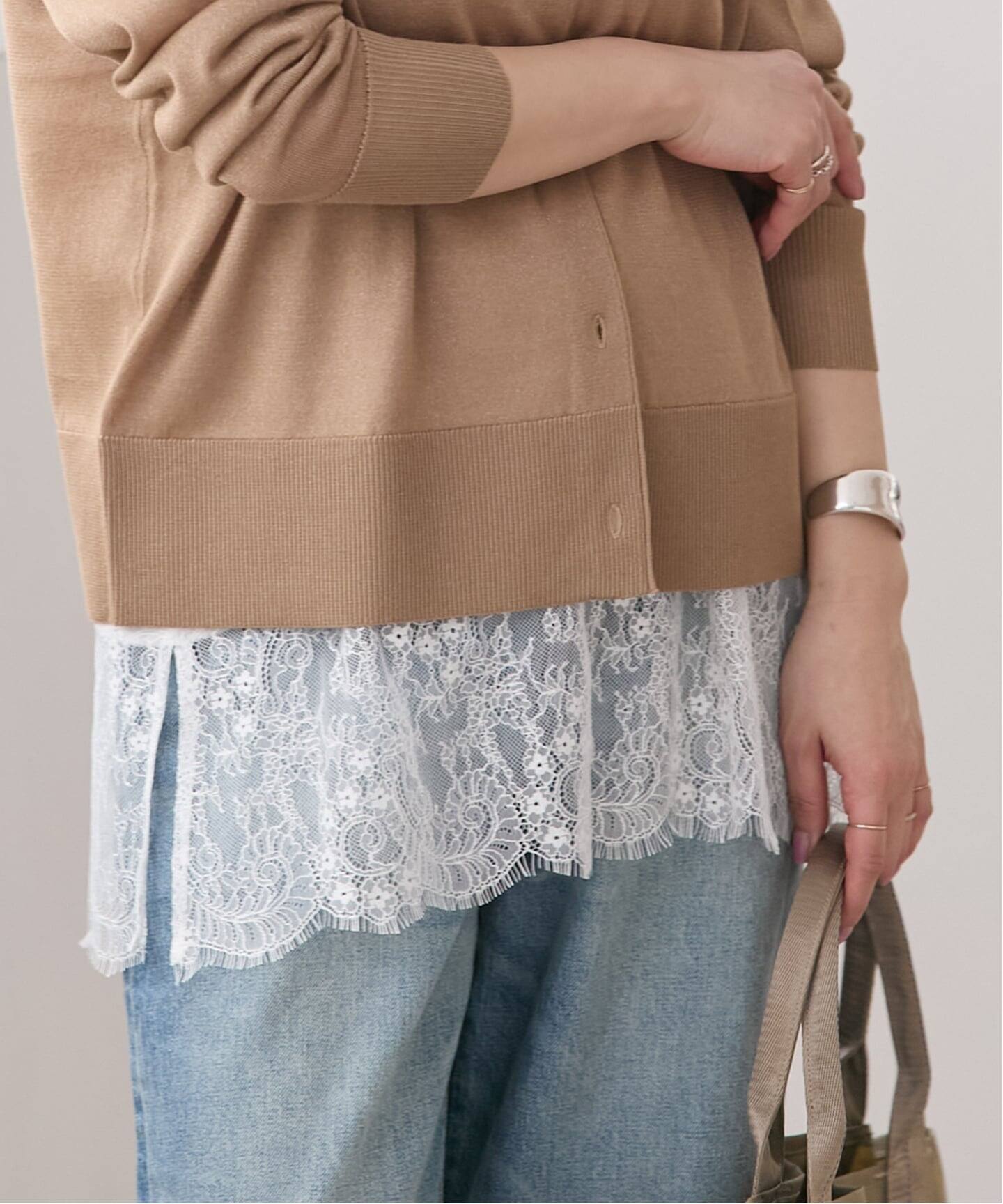 予約》レースヘムシアータンク（Tシャツ／カットソー）｜JOURNAL