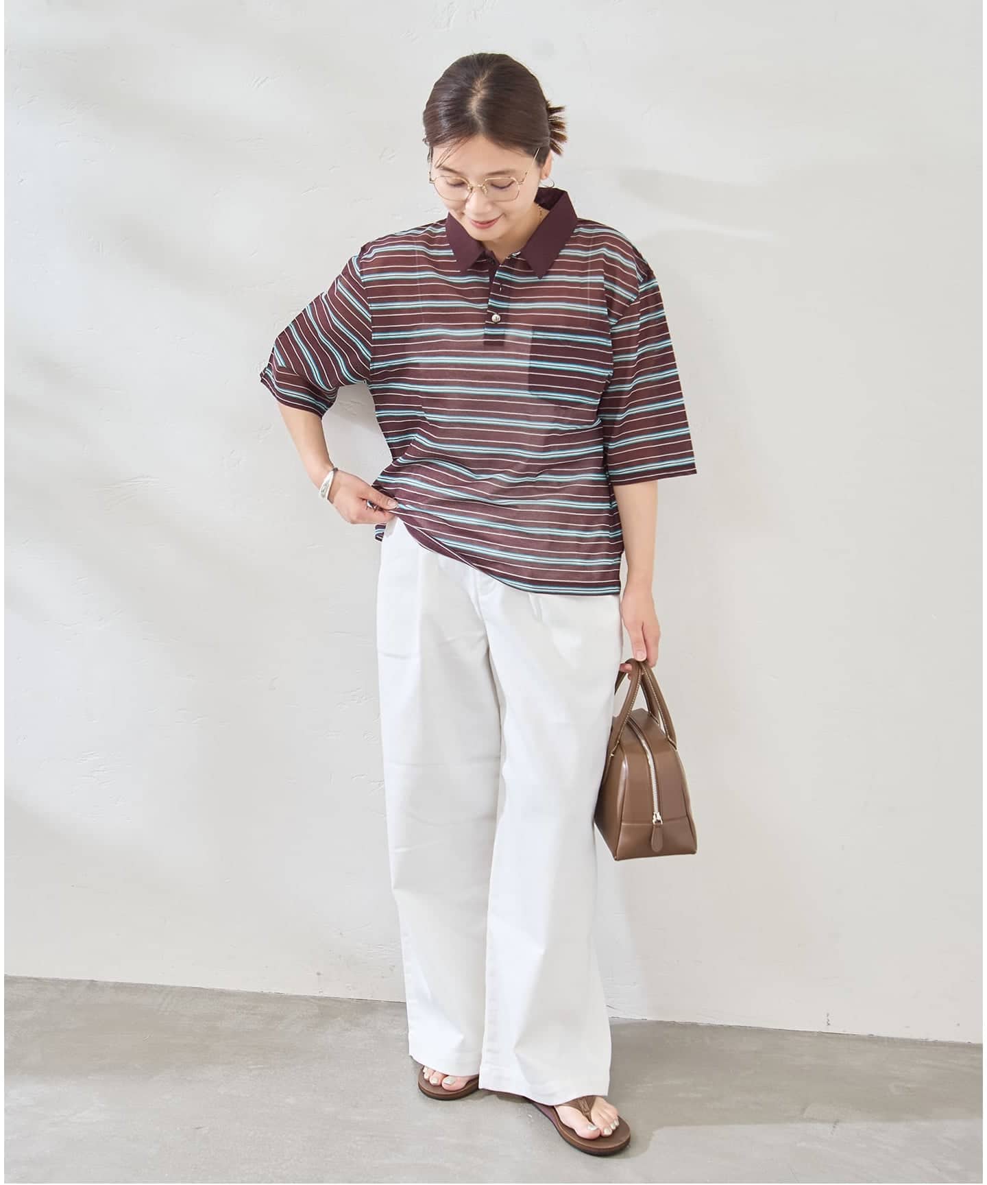 シアーカノコボーダーポロシャツ（Tシャツ／カットソー）｜JOURNAL