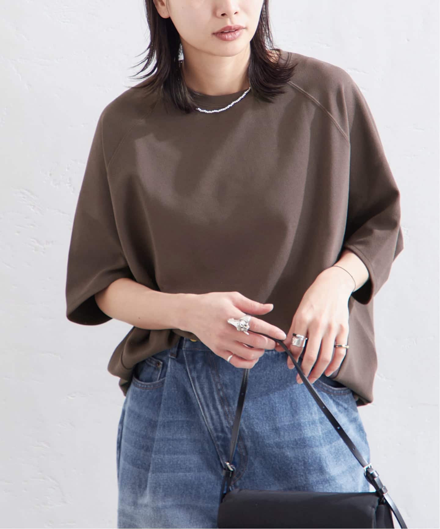 追加》【接触冷感】クールタッチ ORIGAMI Sleeveプルオーバー（Tシャツ