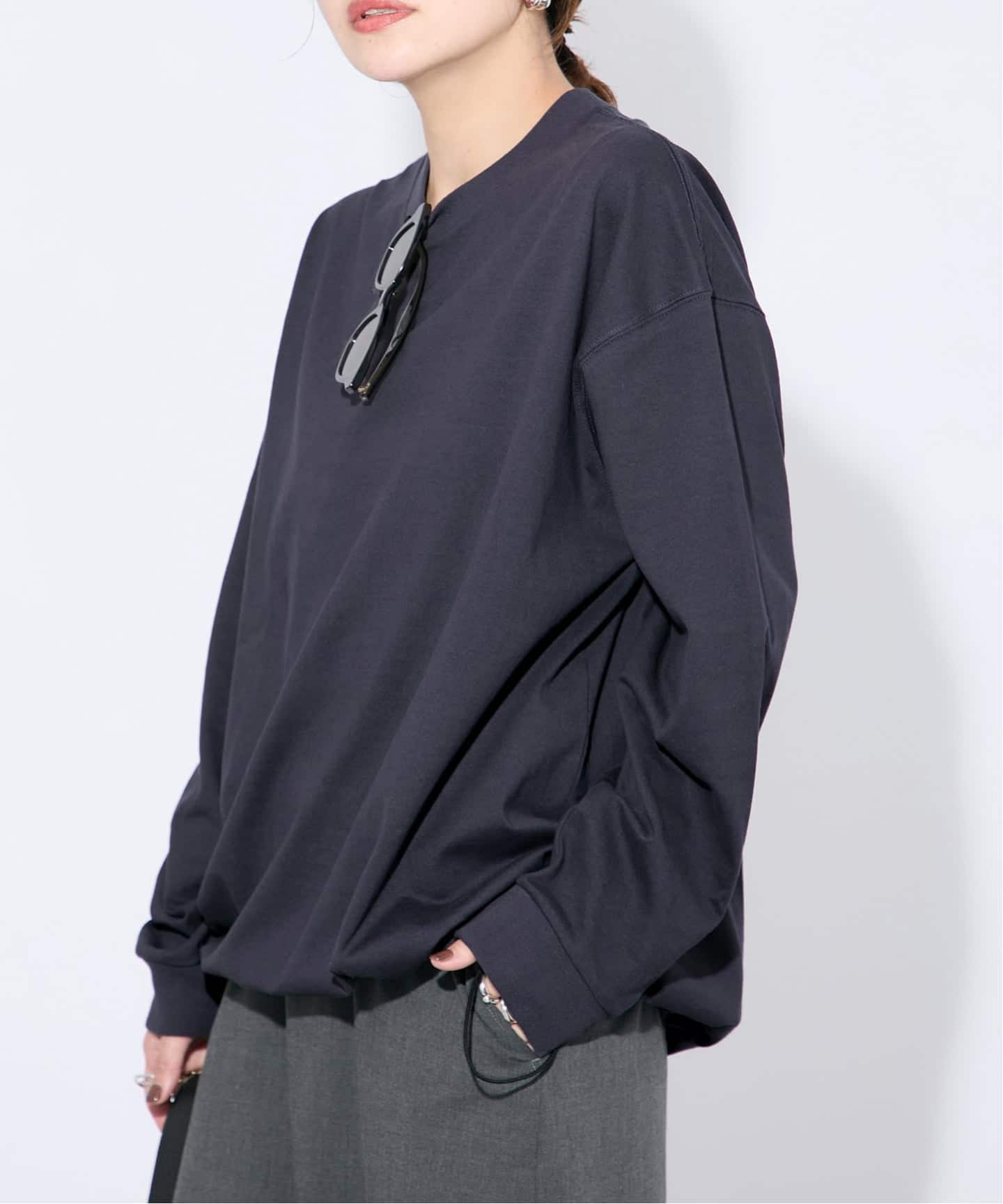 追加2》シャーリングロングスリーブTシャツ（Tシャツ／カットソー