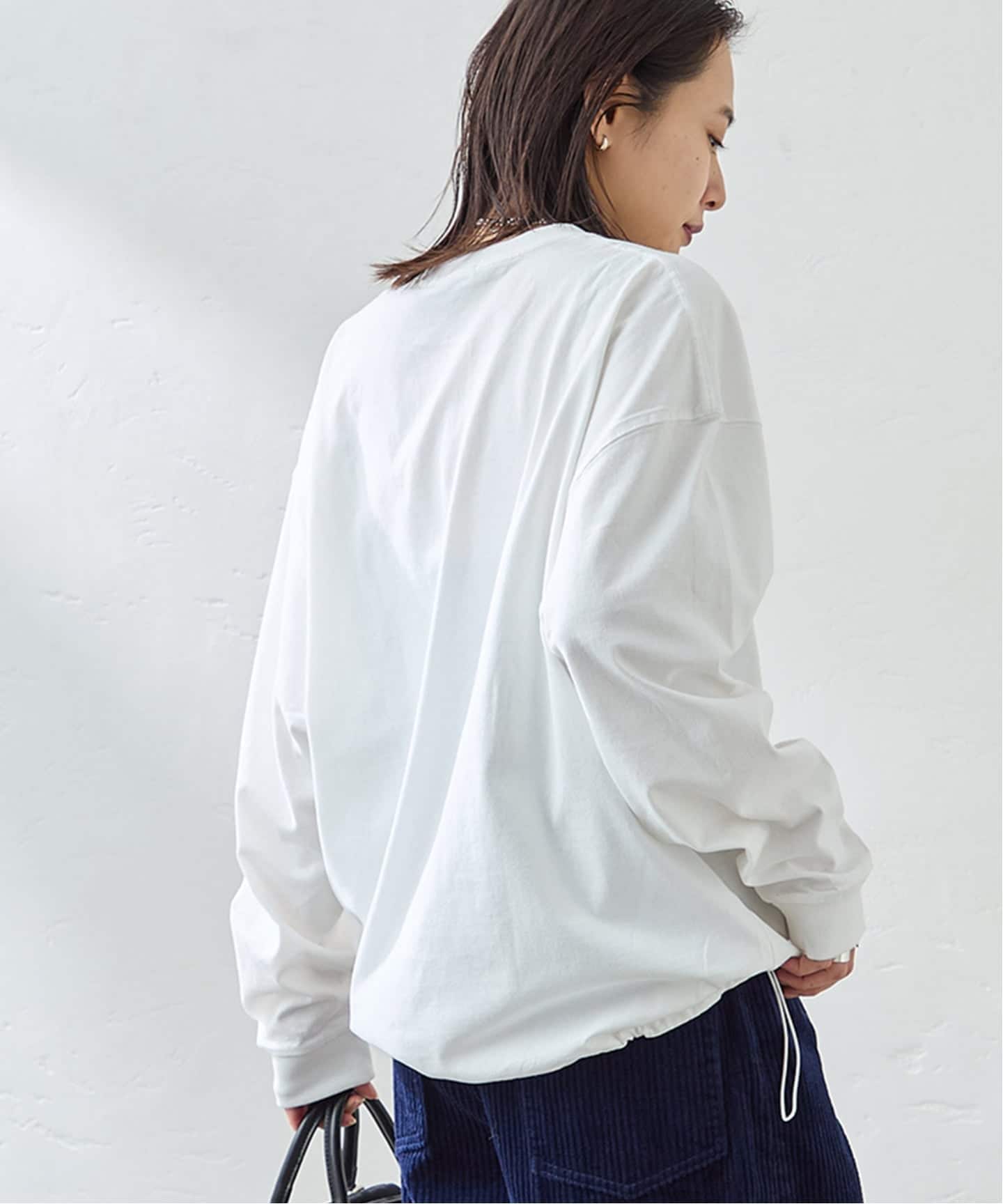 追加2》シャーリングロングスリーブTシャツ（Tシャツ／カットソー