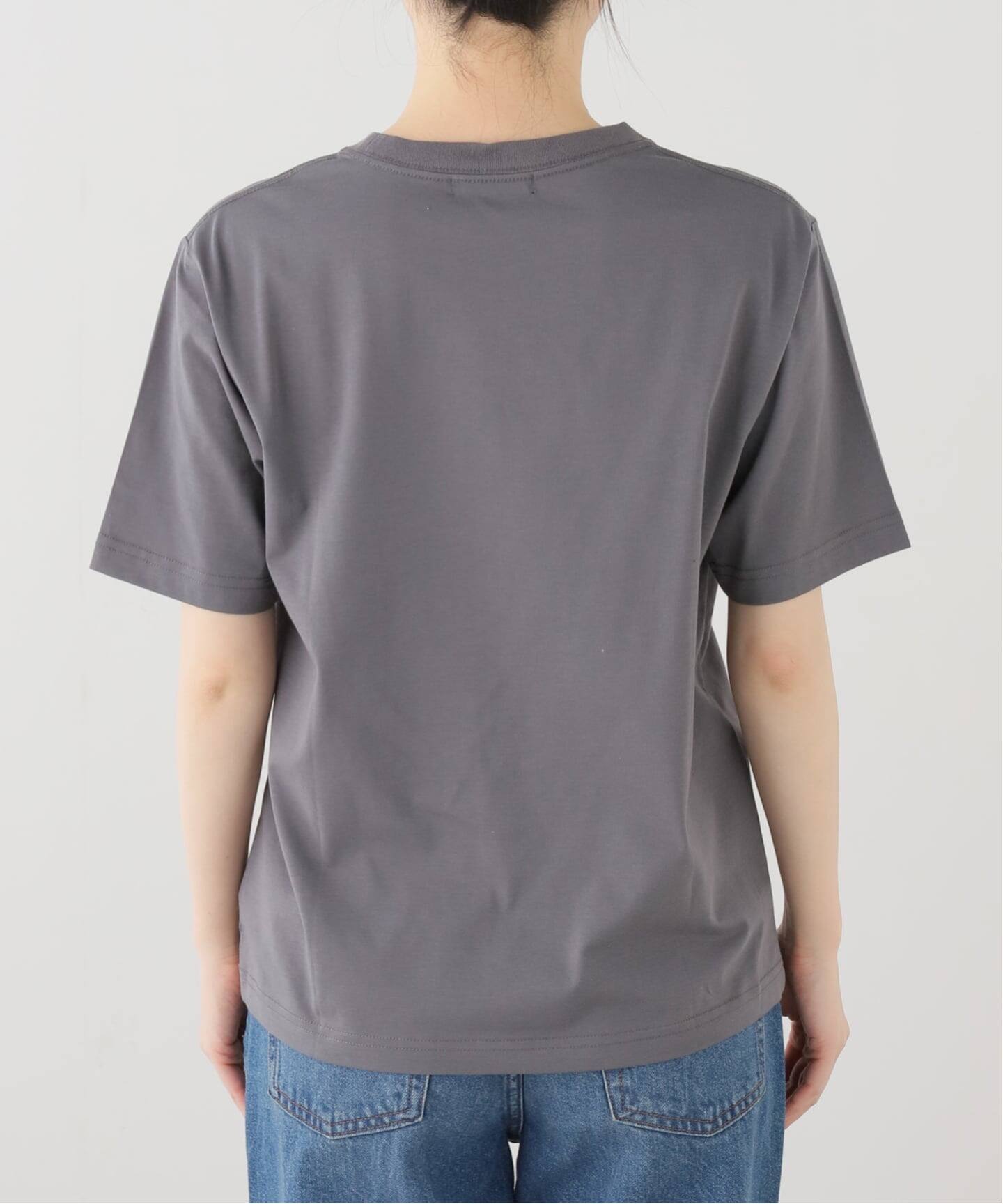 UVカット】UVテンジクプリントゴブソデTEE（Tシャツ／カットソー