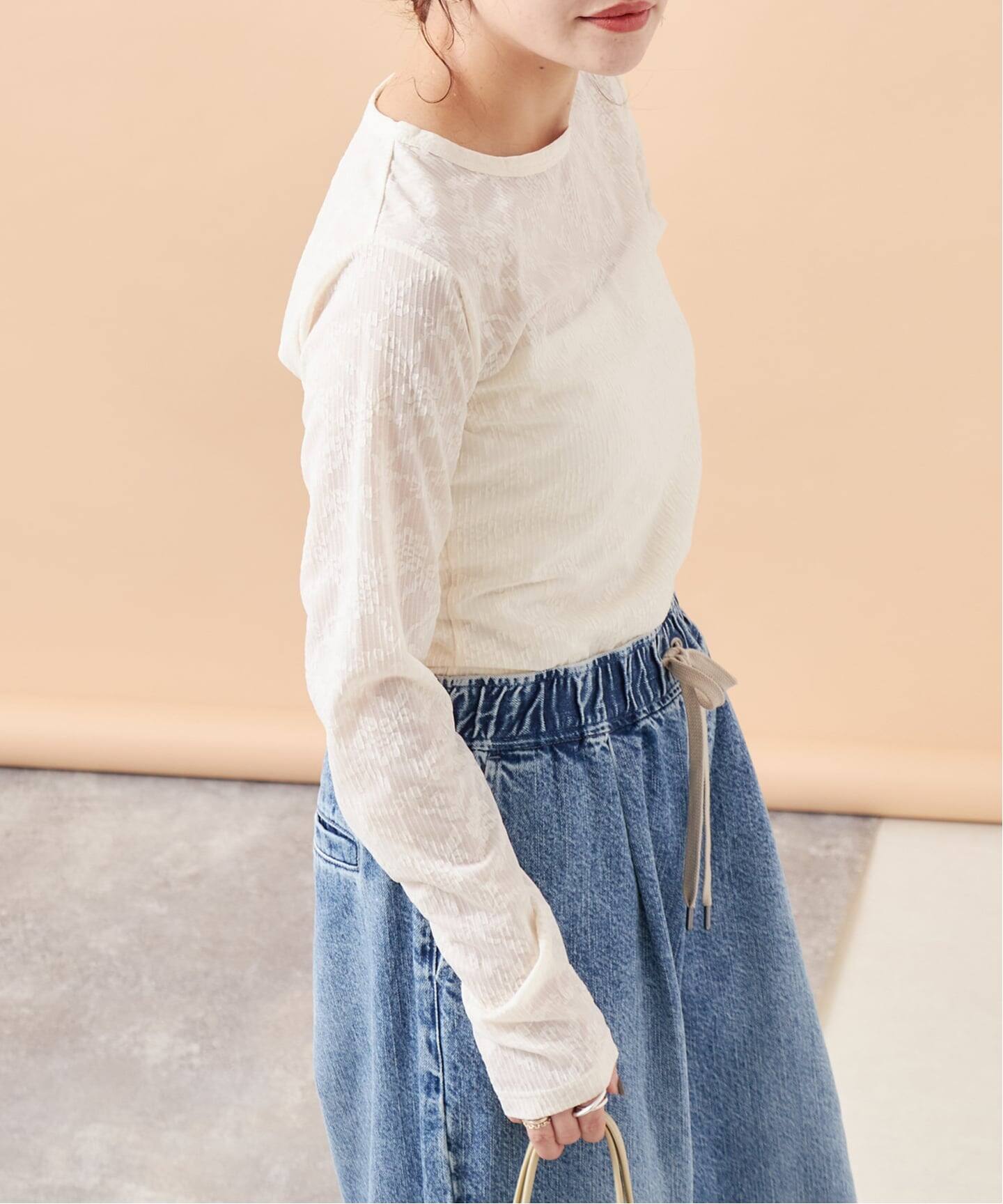 追加》ストレッチレースインナー（Tシャツ／カットソー）｜JOURNAL