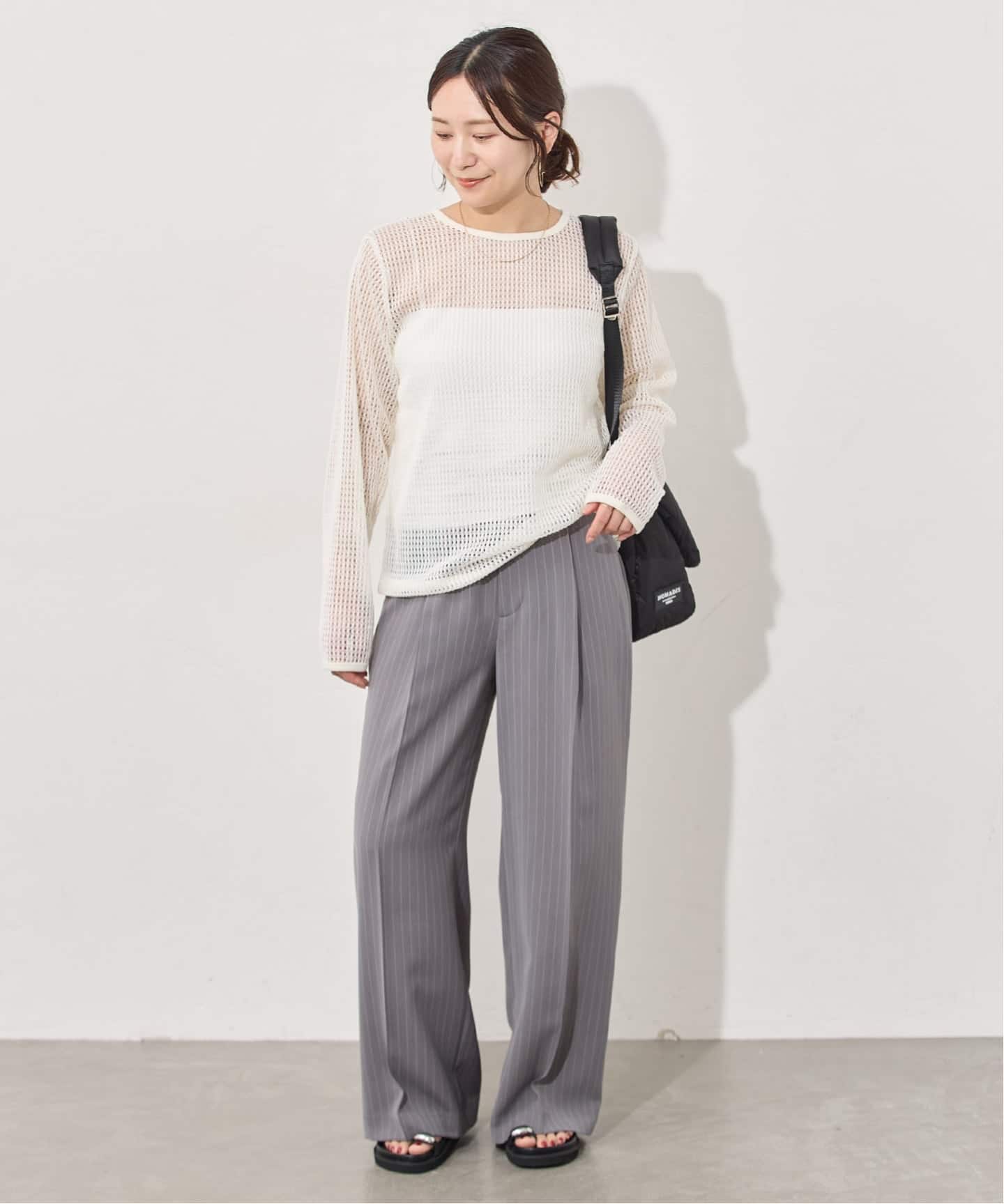 メッシュ クルーネック プルオーバー（その他トップス）｜JOURNAL