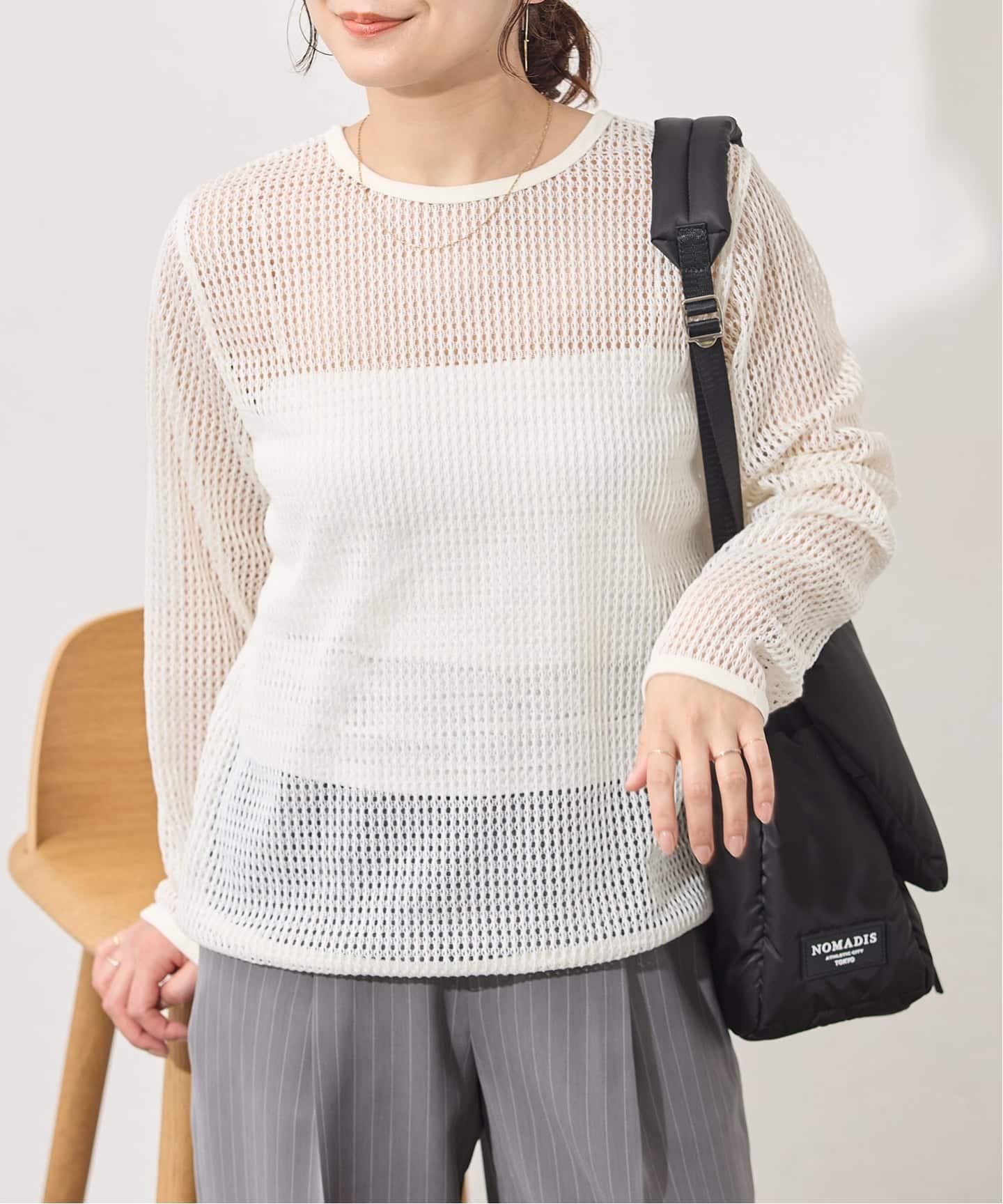 メッシュ クルーネック プルオーバー（その他トップス）｜JOURNAL