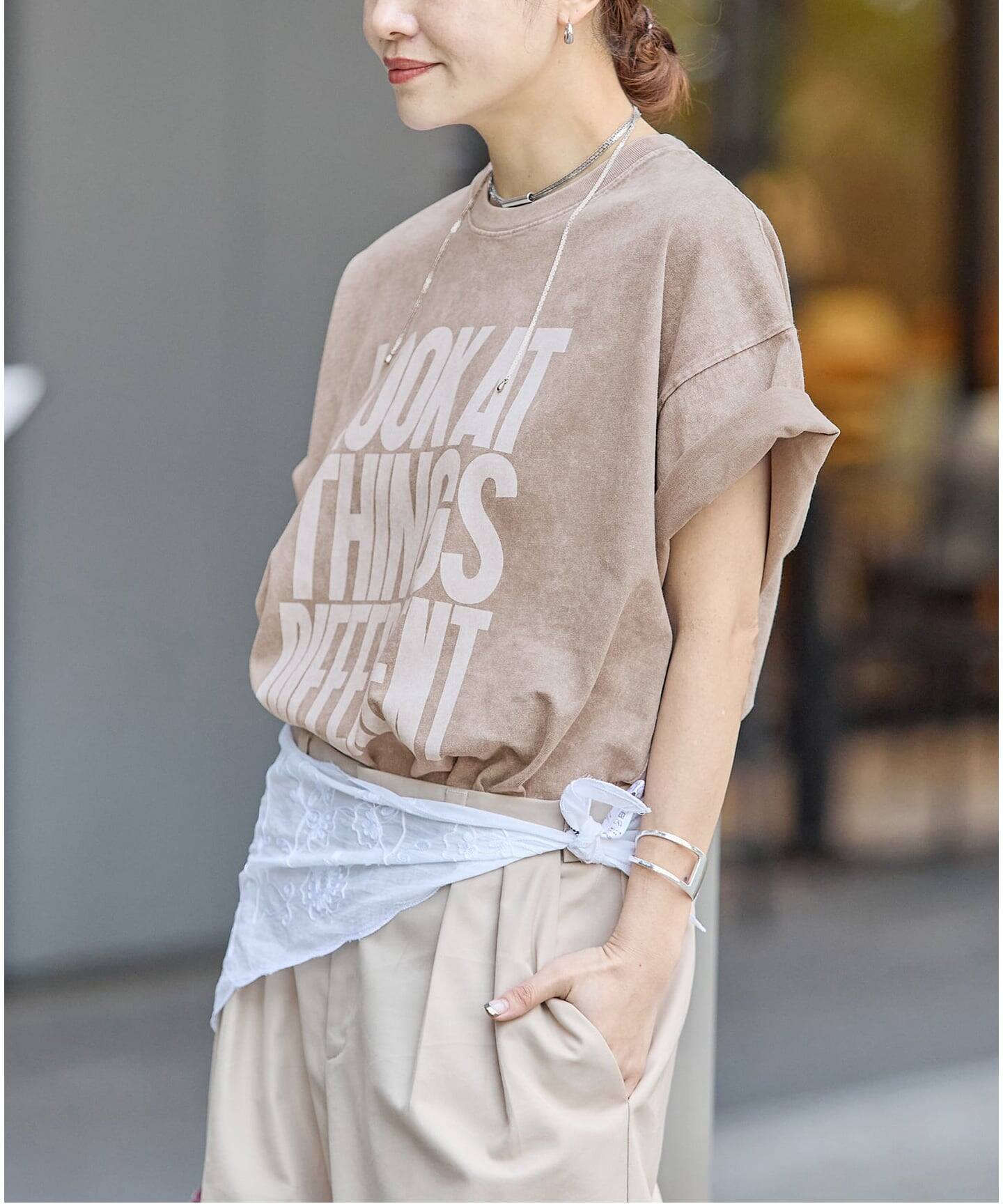 追加2》ラウンドヘムピグメントT（Tシャツ／カットソー）｜JOURNAL