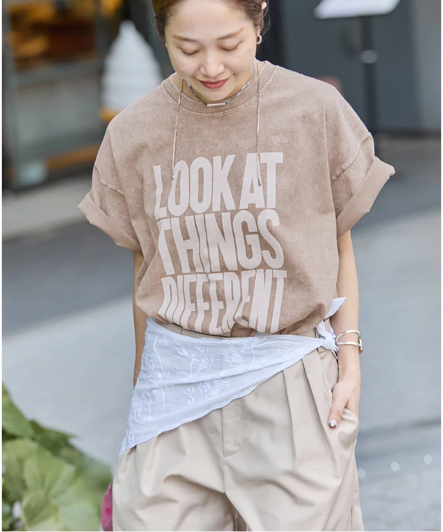 追加2》ラウンドヘムピグメントT（Tシャツ／カットソー）｜JOURNAL