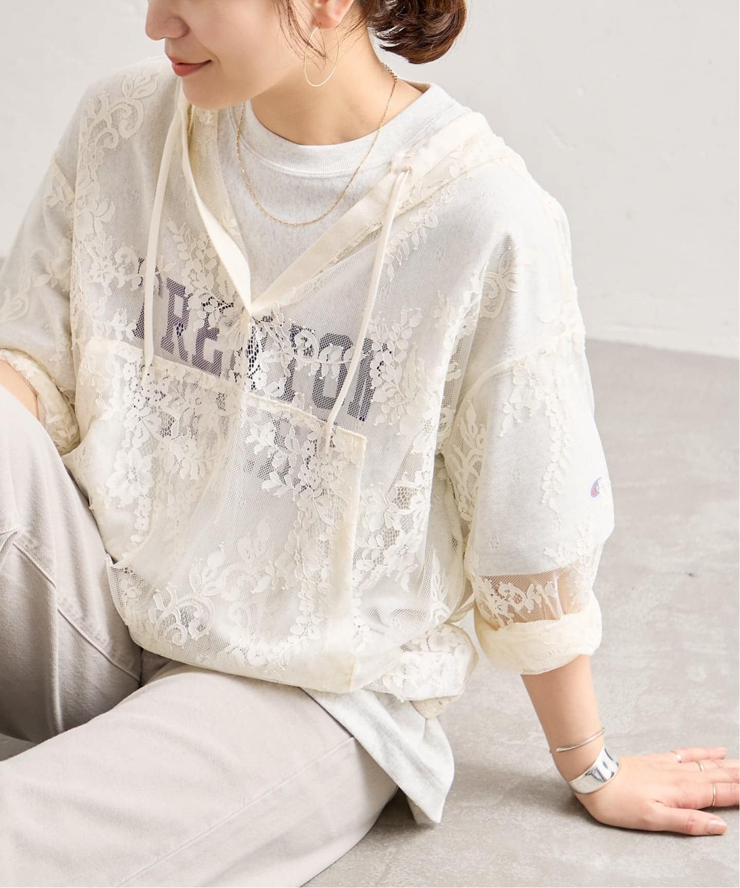 追加予約》レースフーディ（Tシャツ／カットソー）｜JOURNAL STANDARD