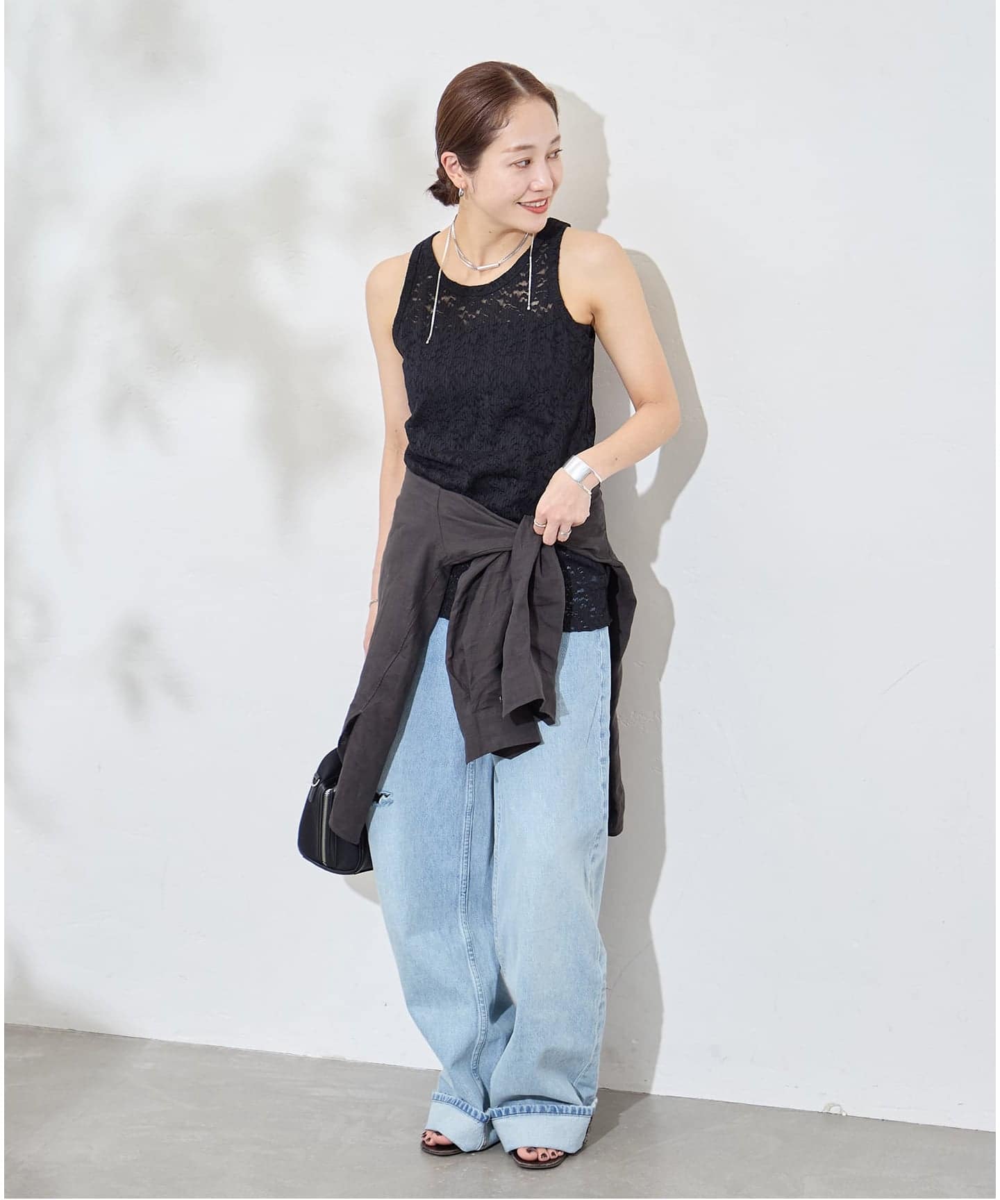 ストレッチフラワーレースタンク（Tシャツ／カットソー）｜JOURNAL
